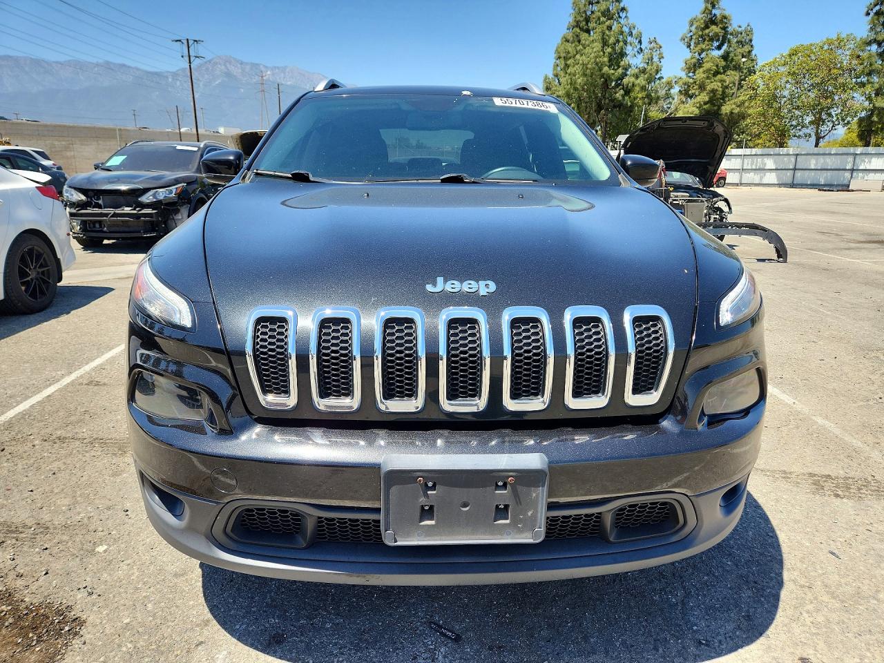 2015 Jeep Cherokee Latitude Black vin: 1C4PJMCB1FW544853