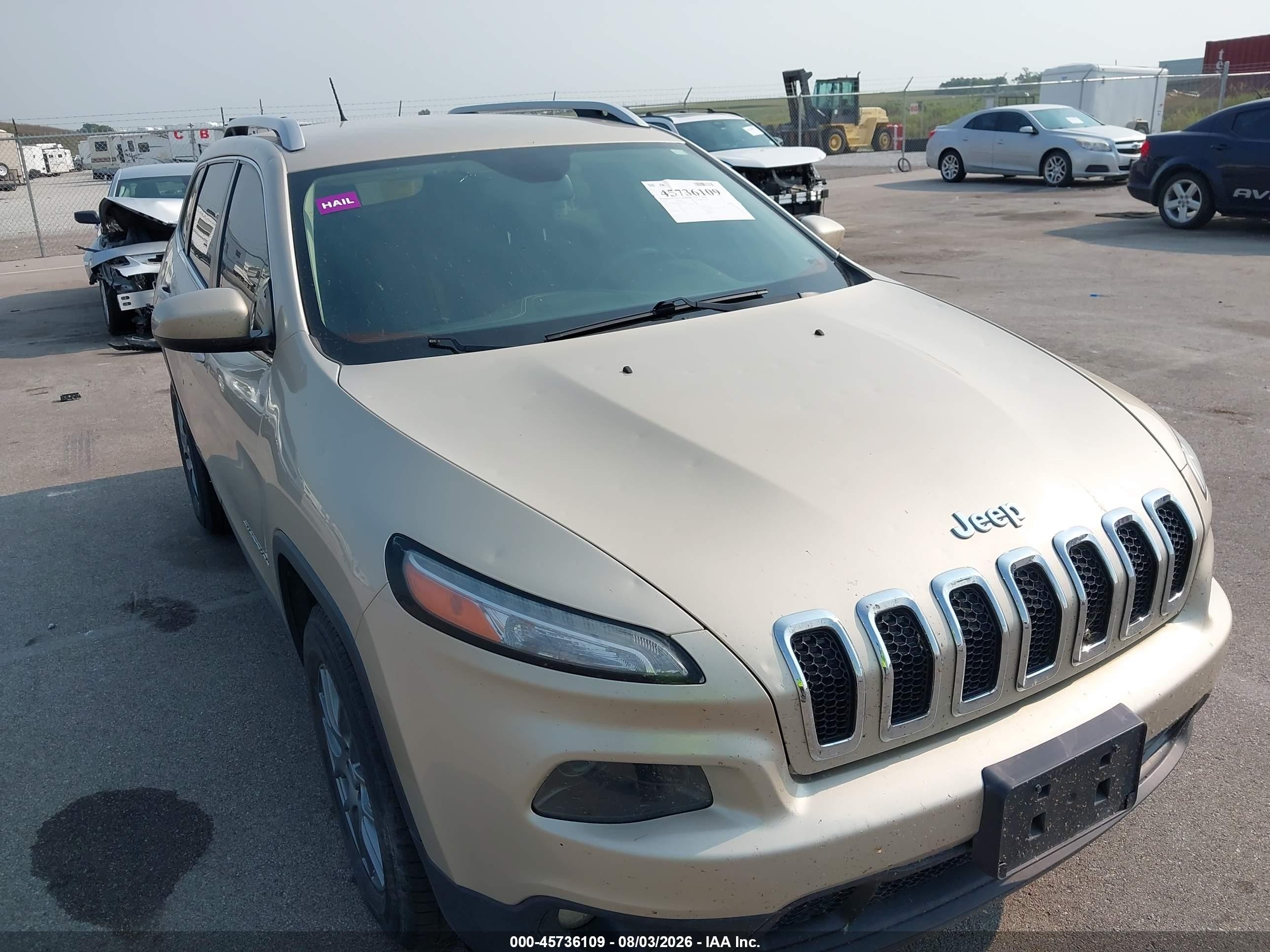 2015 Jeep Cherokee Latitude Tan vin: 1C4PJMCB1FW675684