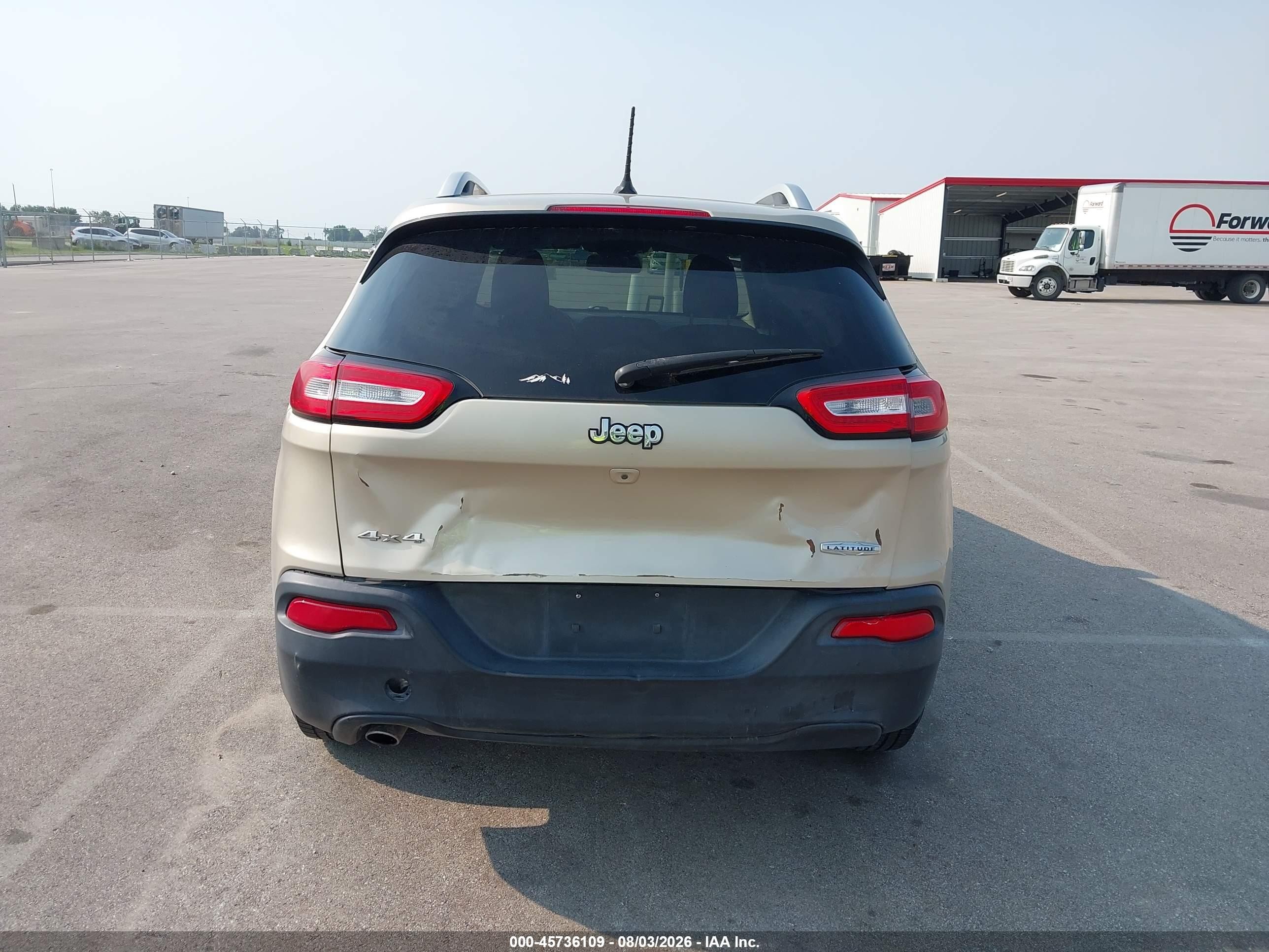 2015 Jeep Cherokee Latitude Tan vin: 1C4PJMCB1FW675684