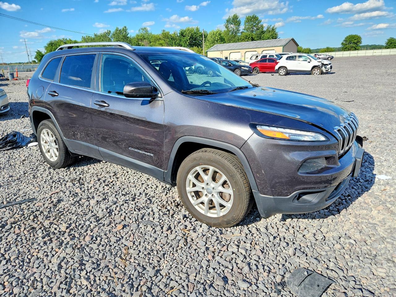 2015 Jeep Cherokee Latitude Gray vin: 1C4PJMCB1FW789801