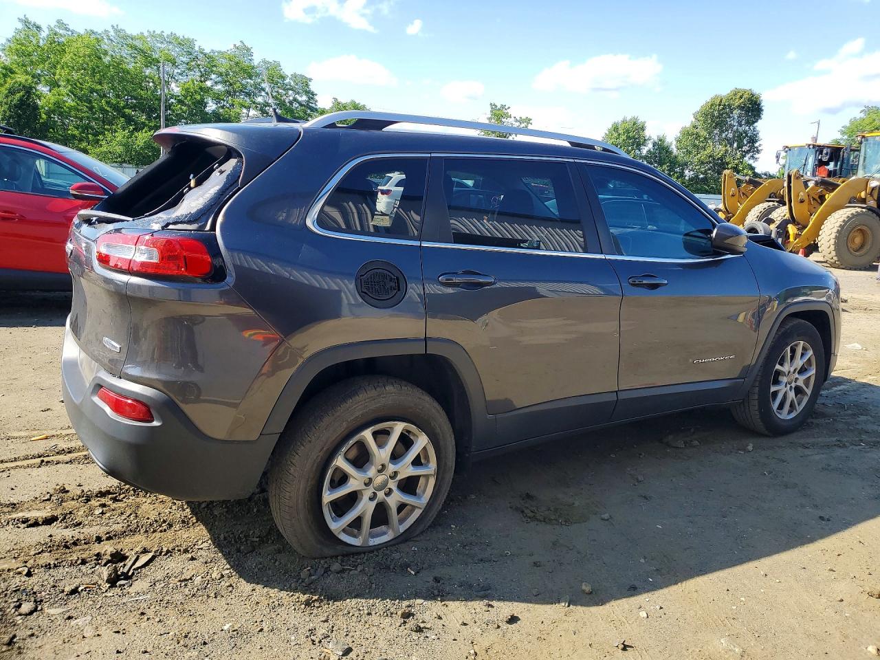 2016 Jeep Cherokee Latitude Gray vin: 1C4PJMCB1GW269129