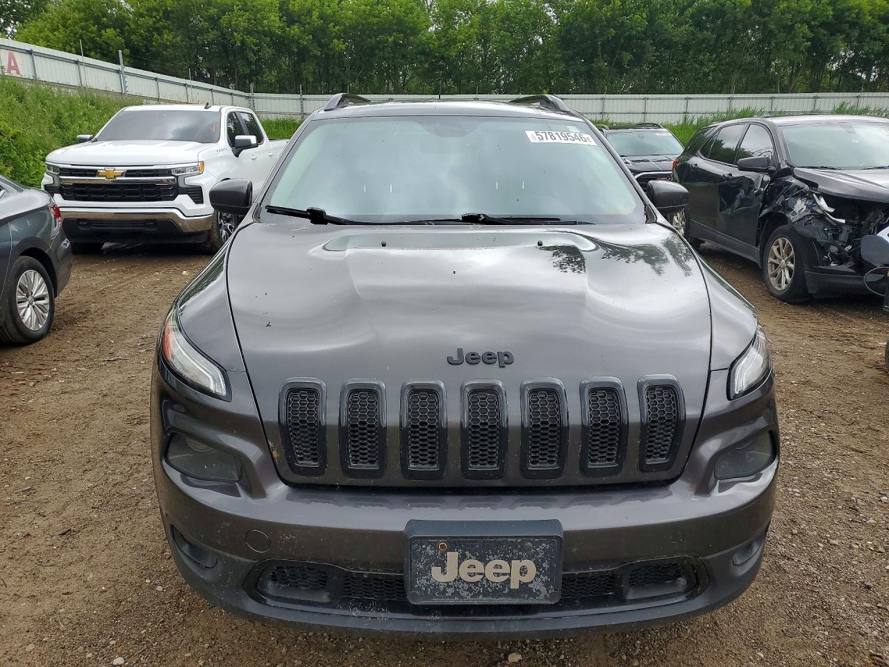 2014 Jeep Cherokee Latitude Серый vin: 1C4PJMCB2EW301034