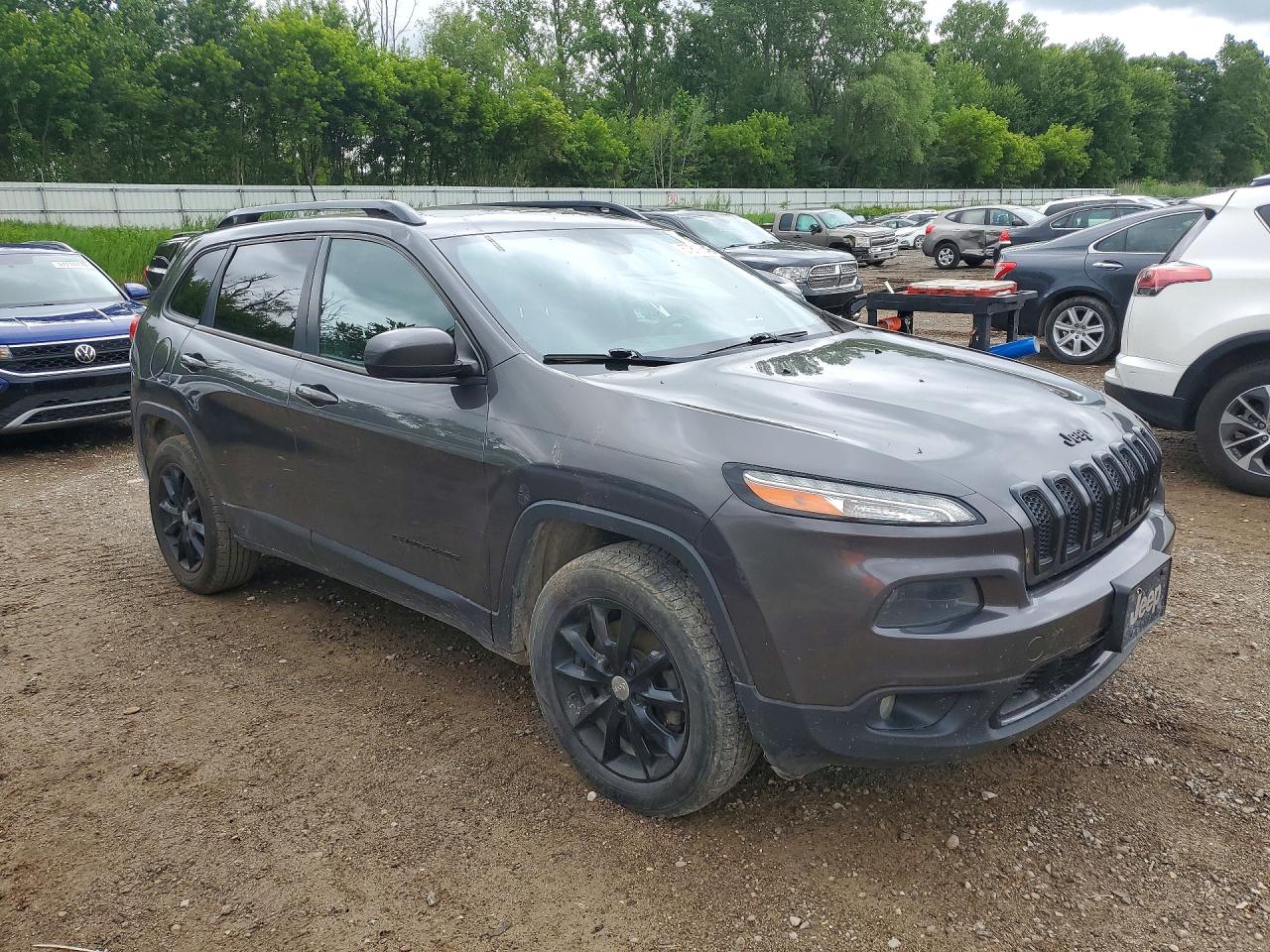 2014 Jeep Cherokee Latitude Серый vin: 1C4PJMCB2EW301034