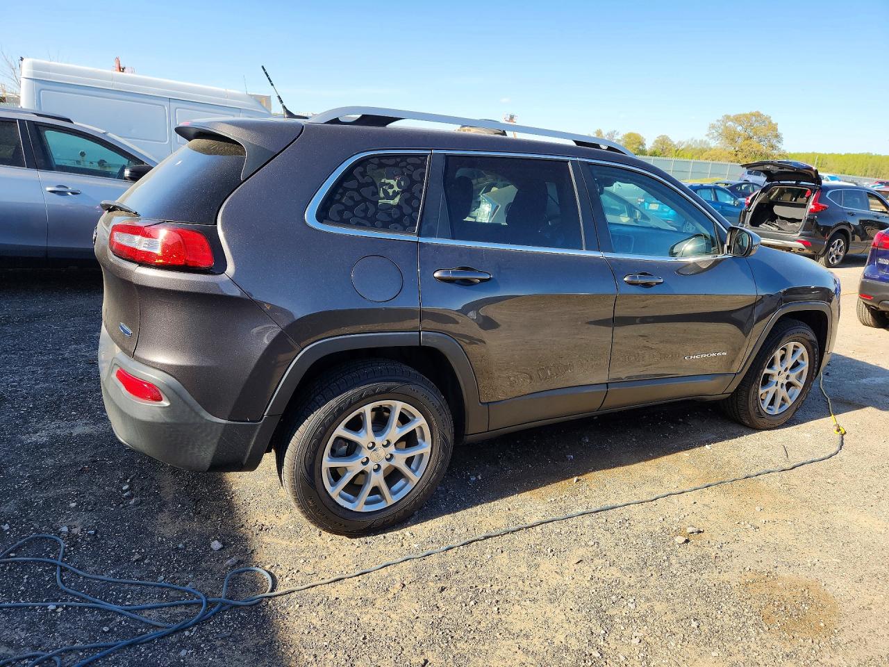 2014 Jeep Cherokee Latitude Угольный vin: 1C4PJMCB2EW303267