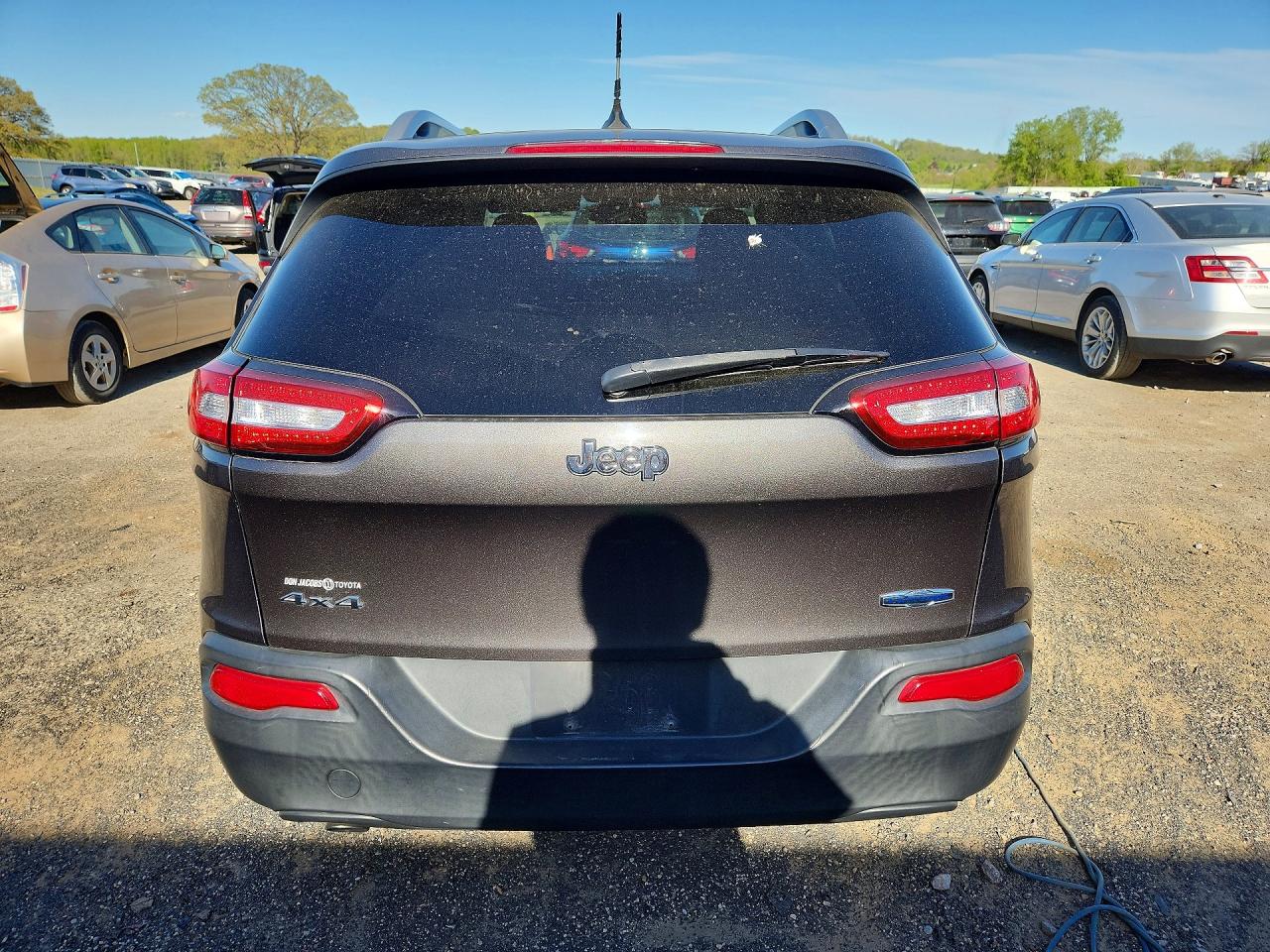 2014 Jeep Cherokee Latitude Угольный vin: 1C4PJMCB2EW303267