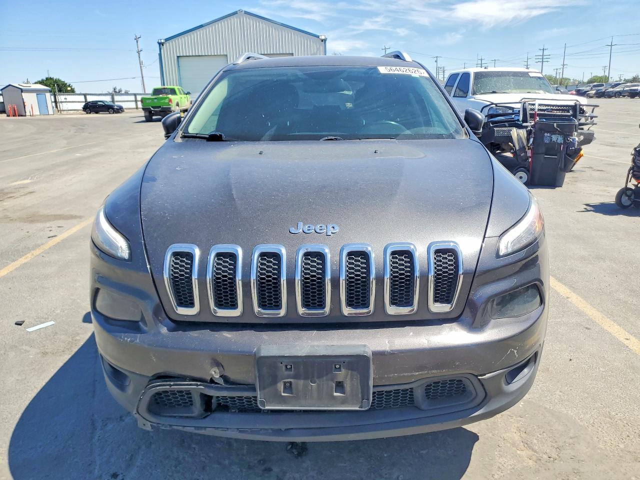2015 Jeep Cherokee Latitude Gray vin: 1C4PJMCB2FW749243