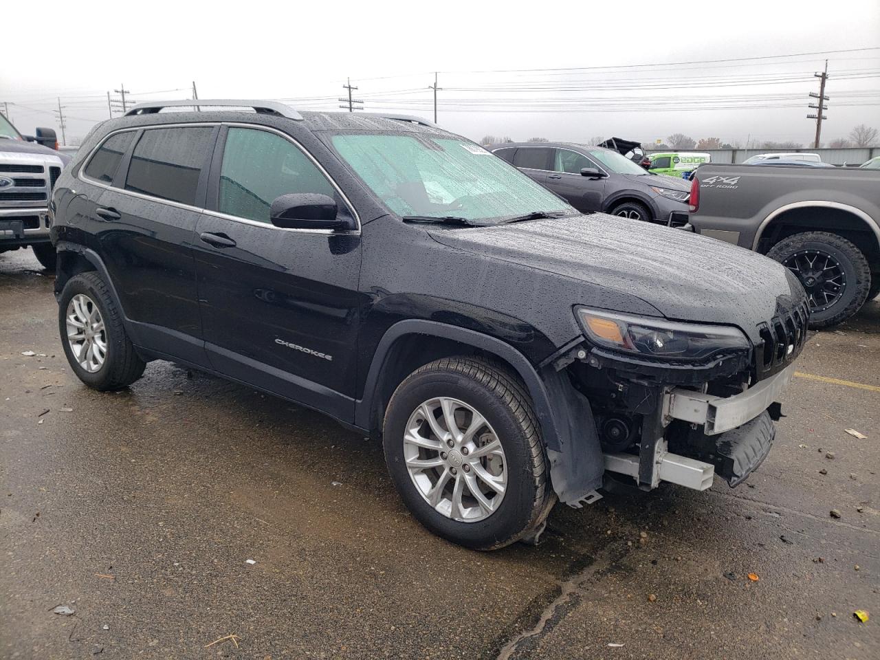 2019 Jeep Cherokee Latitude Black vin: 1C4PJMCB2KD136822