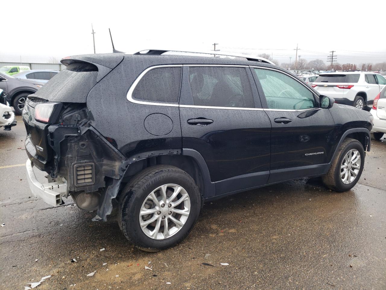 2019 Jeep Cherokee Latitude Black vin: 1C4PJMCB2KD136822