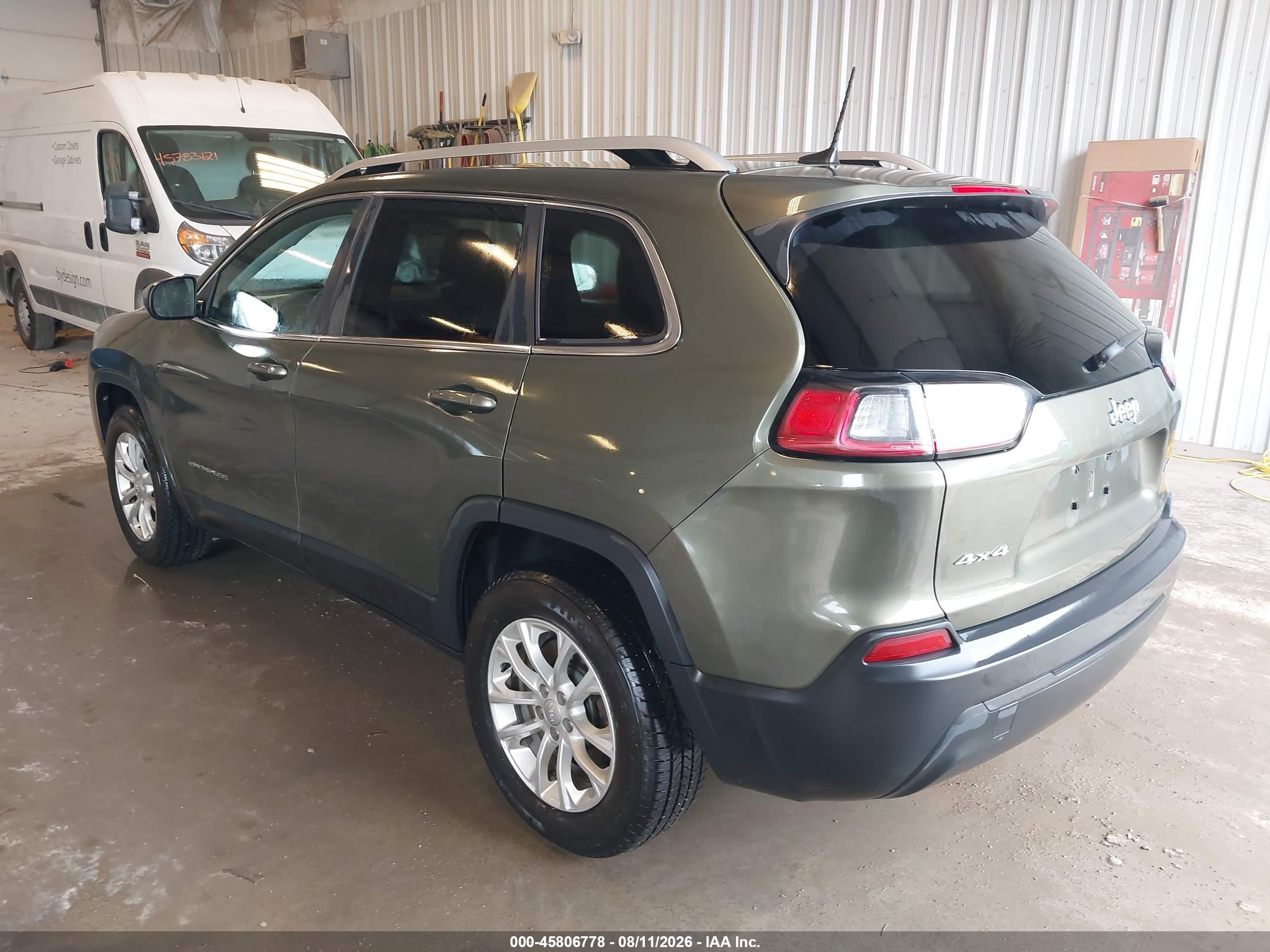 2019 Jeep Cherokee Latitude 4x4 Green vin: 1C4PJMCB2KD440281