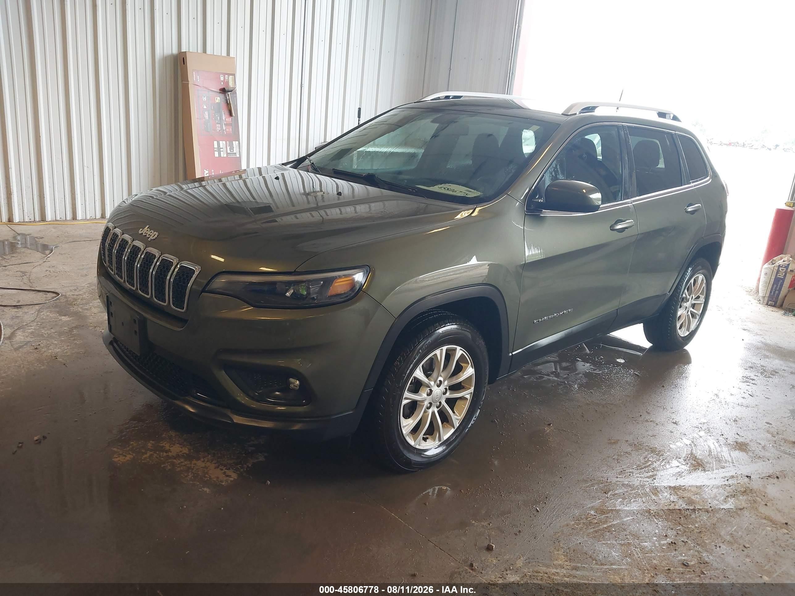 2019 Jeep Cherokee Latitude 4x4 Green vin: 1C4PJMCB2KD440281