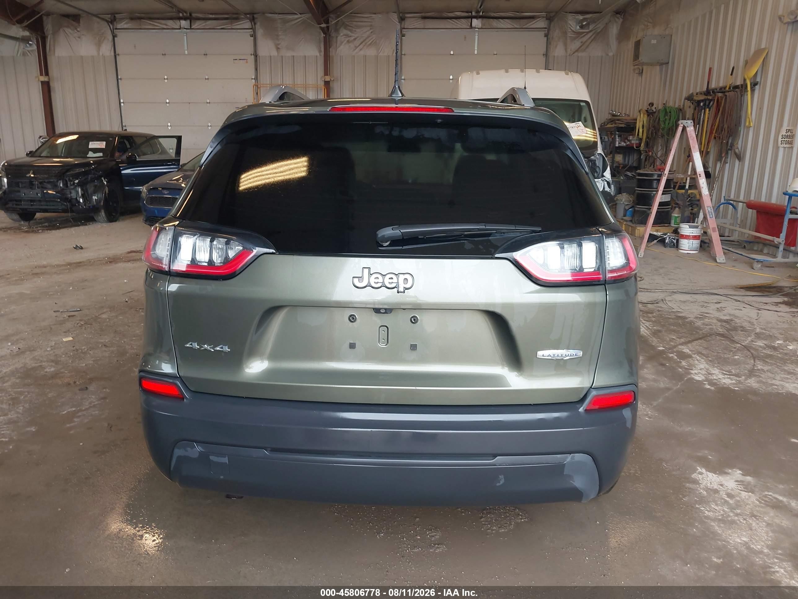 2019 Jeep Cherokee Latitude 4x4 Green vin: 1C4PJMCB2KD440281