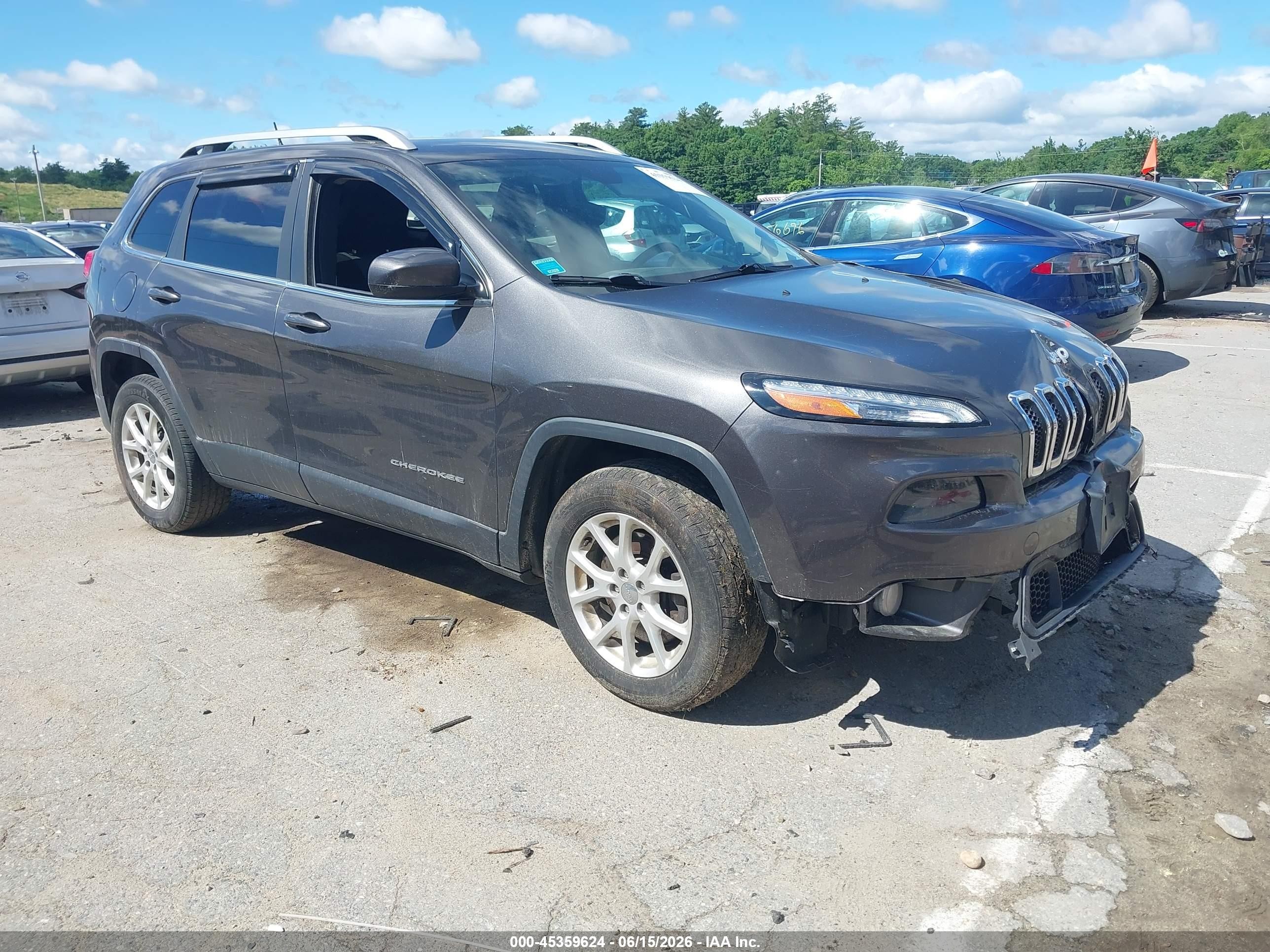 2014 Jeep Cherokee Latitude Серый vin: 1C4PJMCB3EW147076