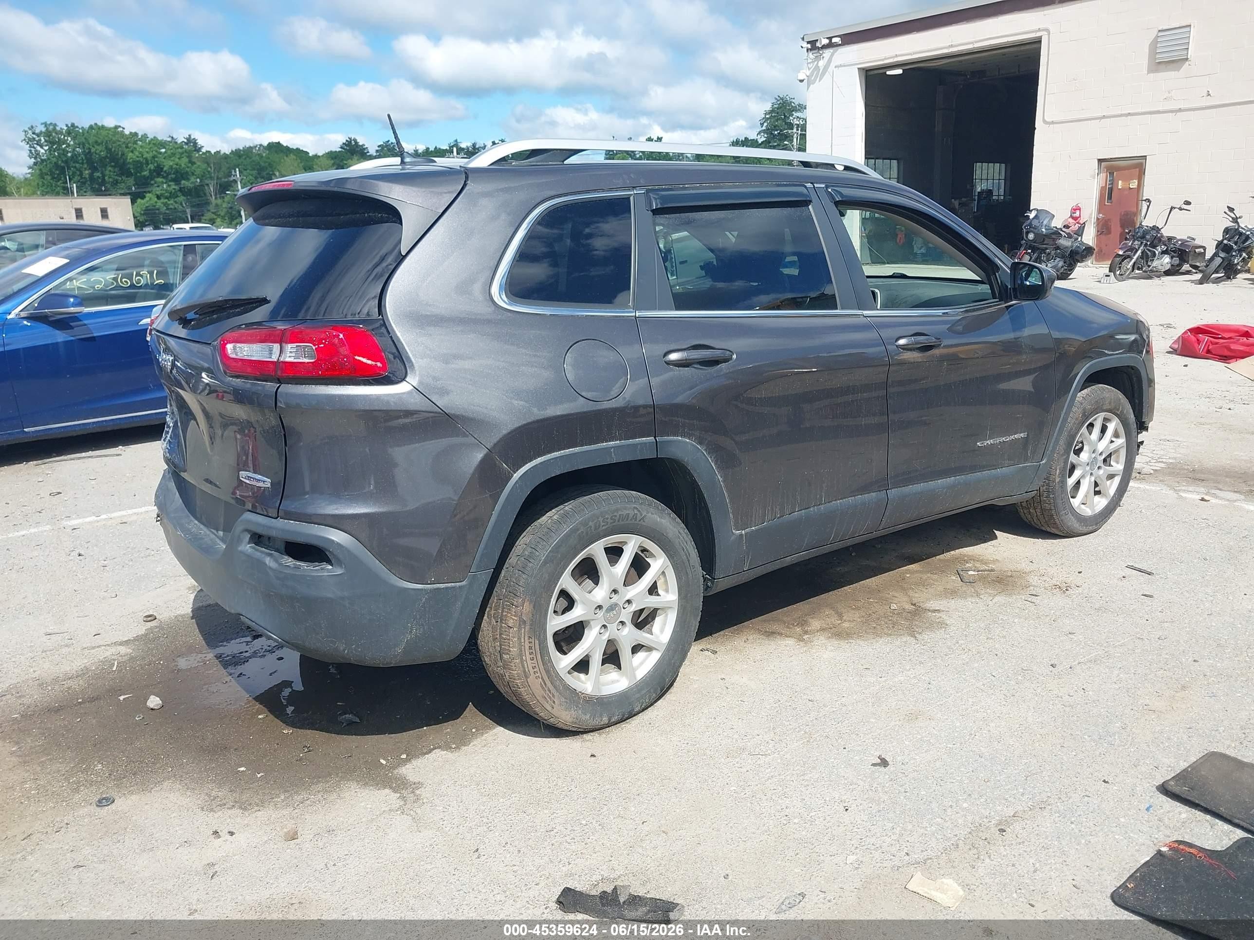 2014 Jeep Cherokee Latitude Серый vin: 1C4PJMCB3EW147076