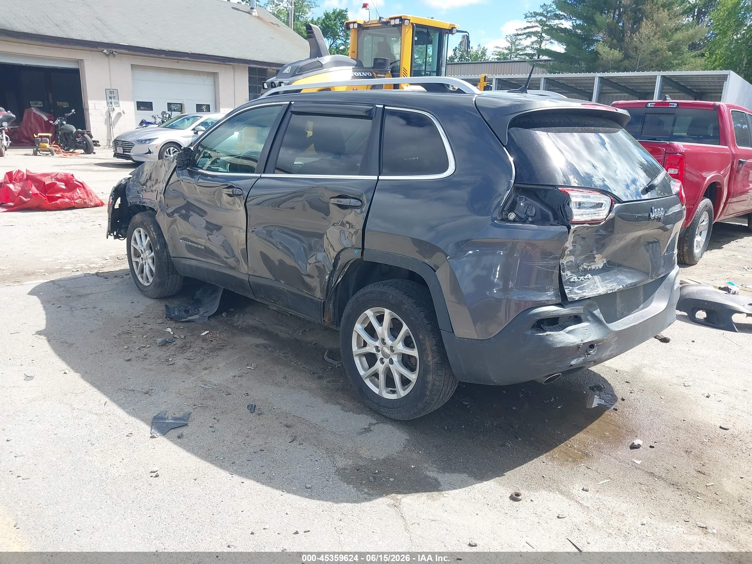 2014 Jeep Cherokee Latitude Серый vin: 1C4PJMCB3EW147076