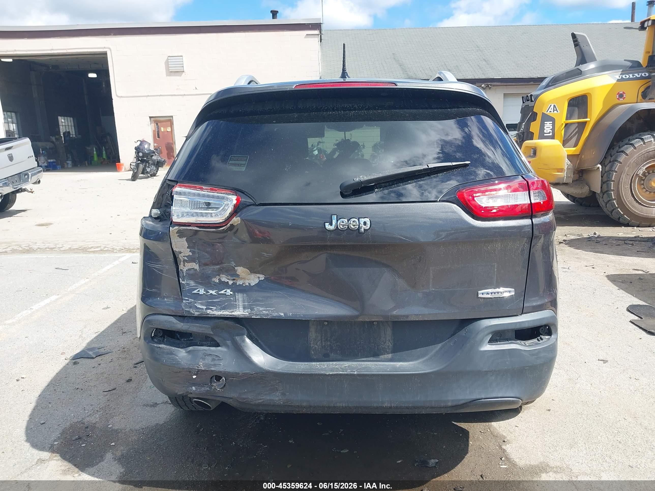 2014 Jeep Cherokee Latitude Серый vin: 1C4PJMCB3EW147076