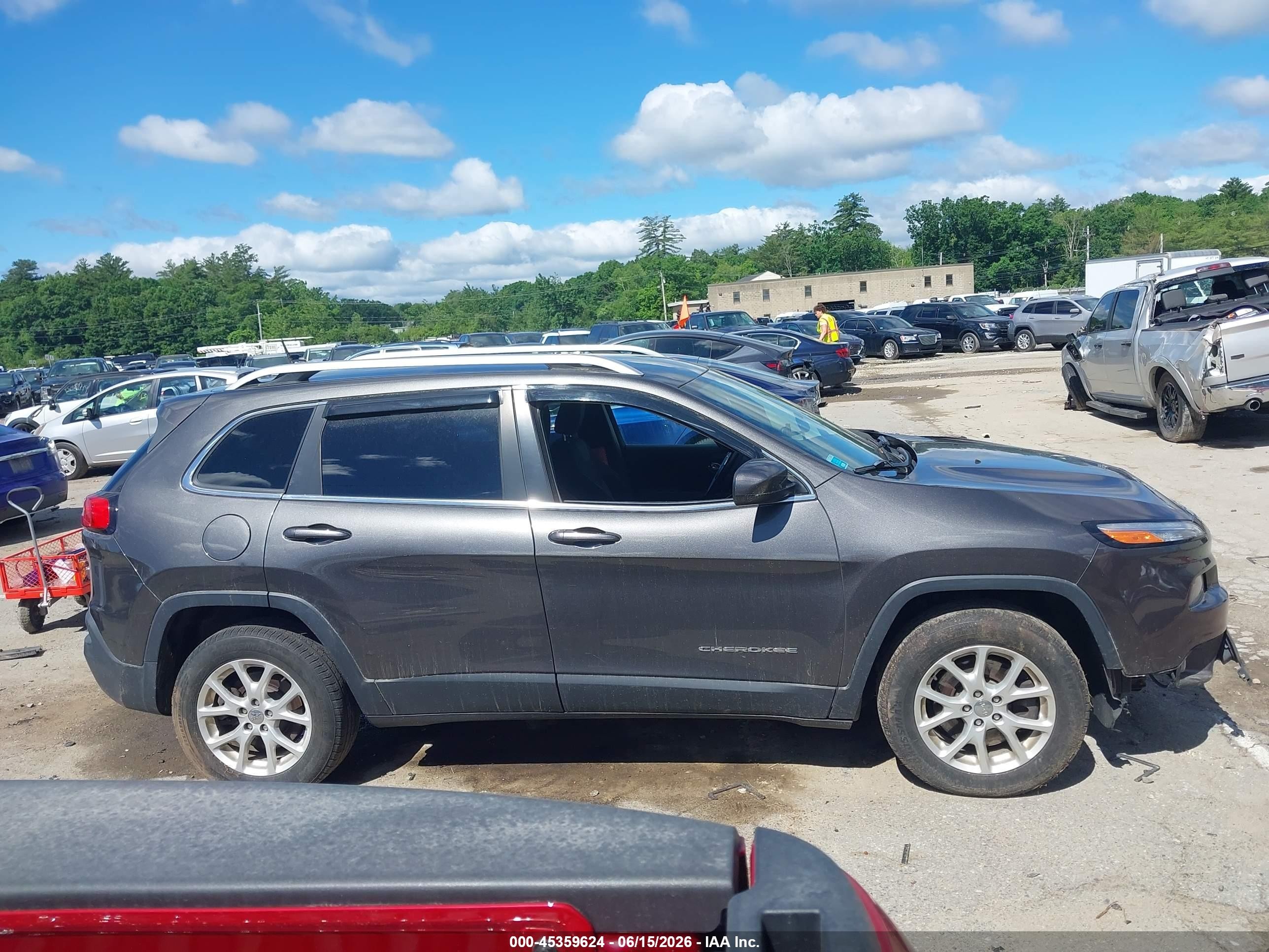 2014 Jeep Cherokee Latitude Серый vin: 1C4PJMCB3EW147076