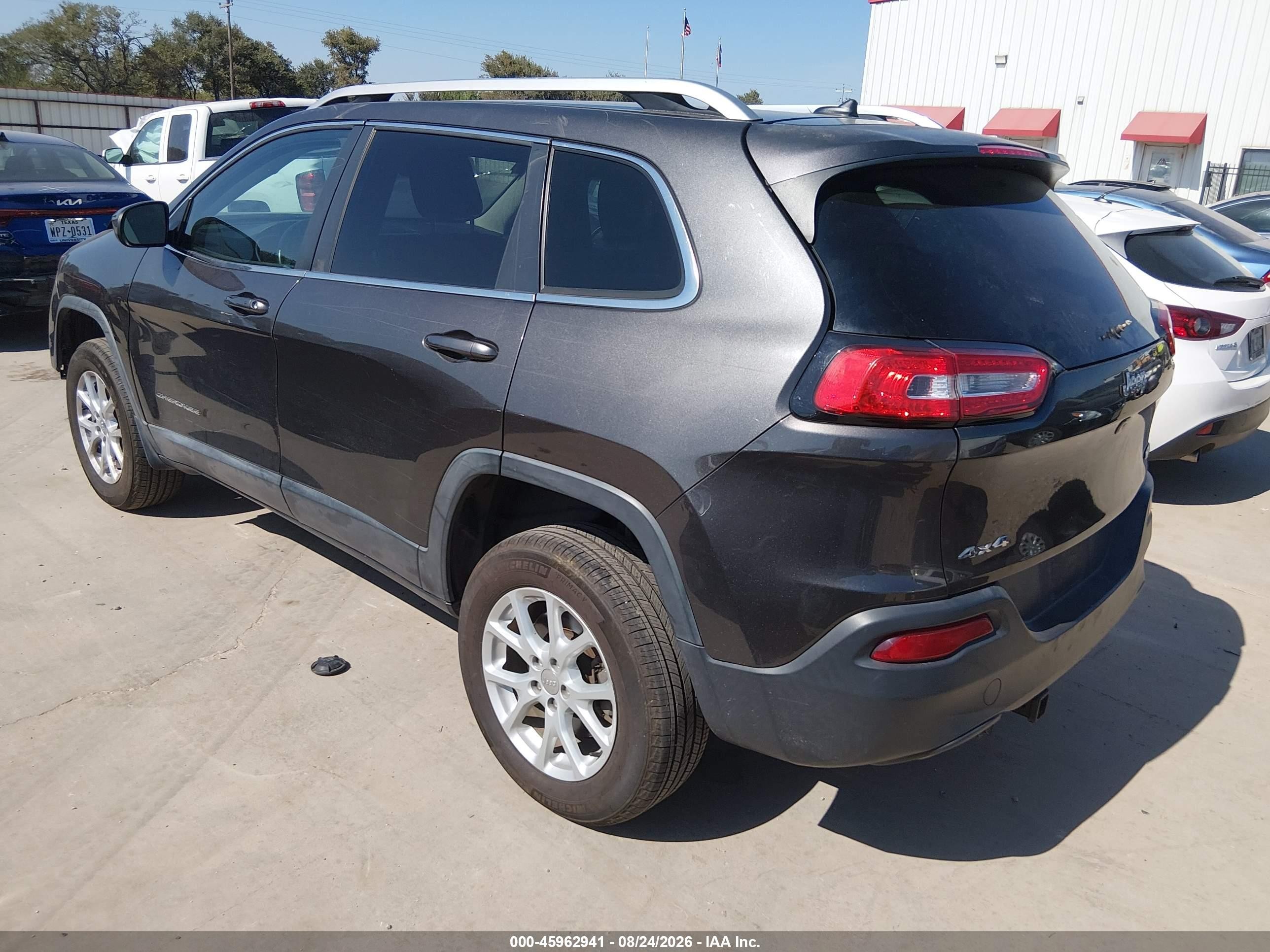 2014 Jeep Cherokee Latitude Gray vin: 1C4PJMCB3EW190882