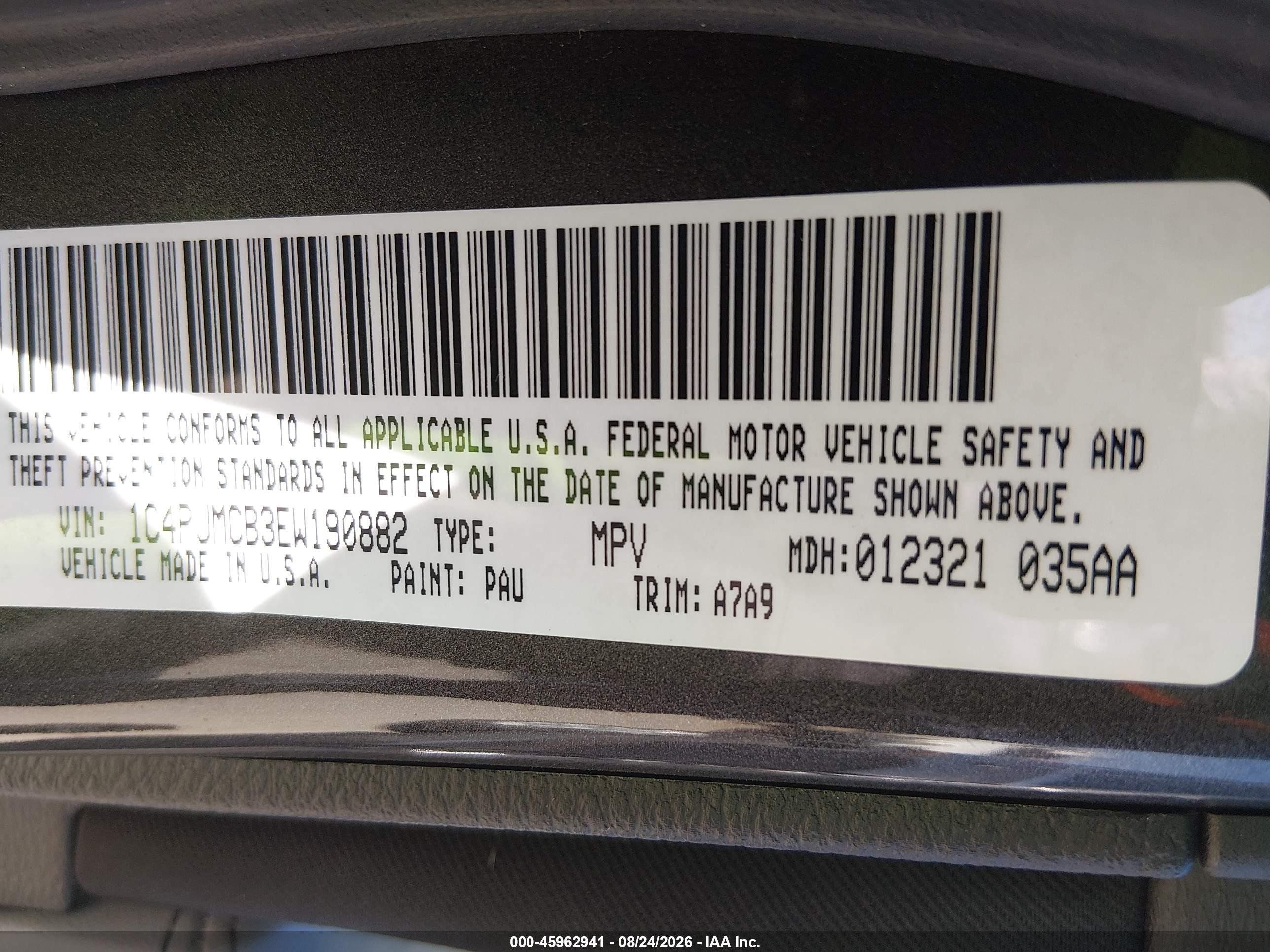 2014 Jeep Cherokee Latitude Gray vin: 1C4PJMCB3EW190882