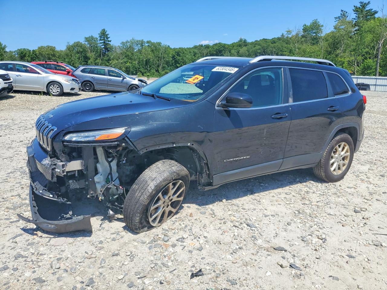 2015 Jeep Cherokee Latitude Black vin: 1C4PJMCB3FW588952