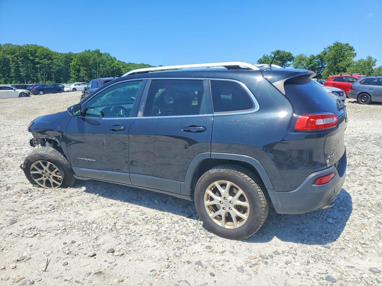 2015 Jeep Cherokee Latitude Black vin: 1C4PJMCB3FW588952