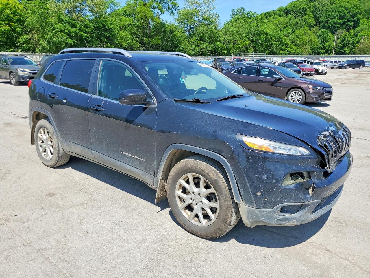 2015 Jeep Cherokee Latitude Black vin: 1C4PJMCB3FW751261