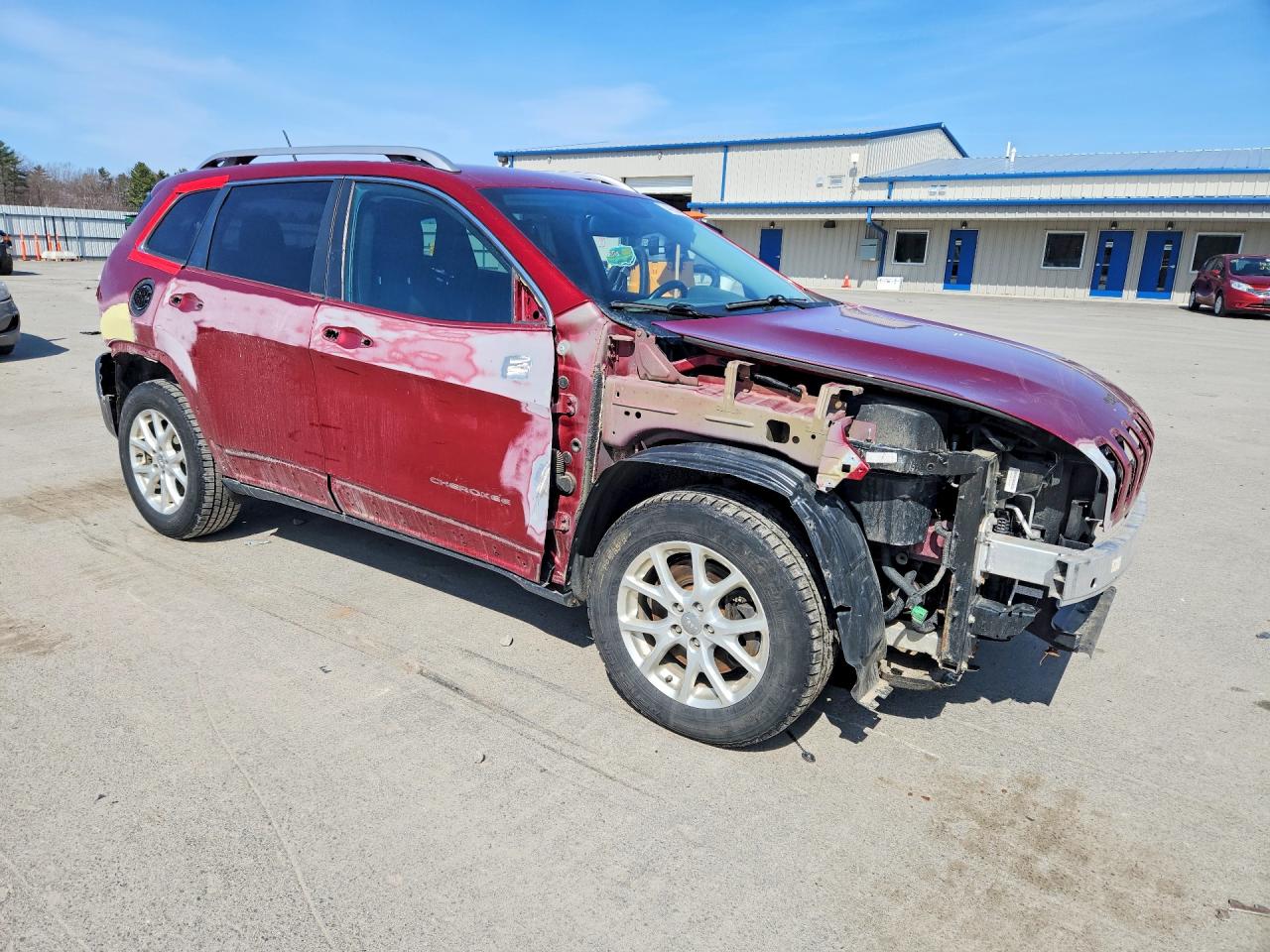 2015 Jeep Cherokee Red vin: 1C4PJMCB3FW784678