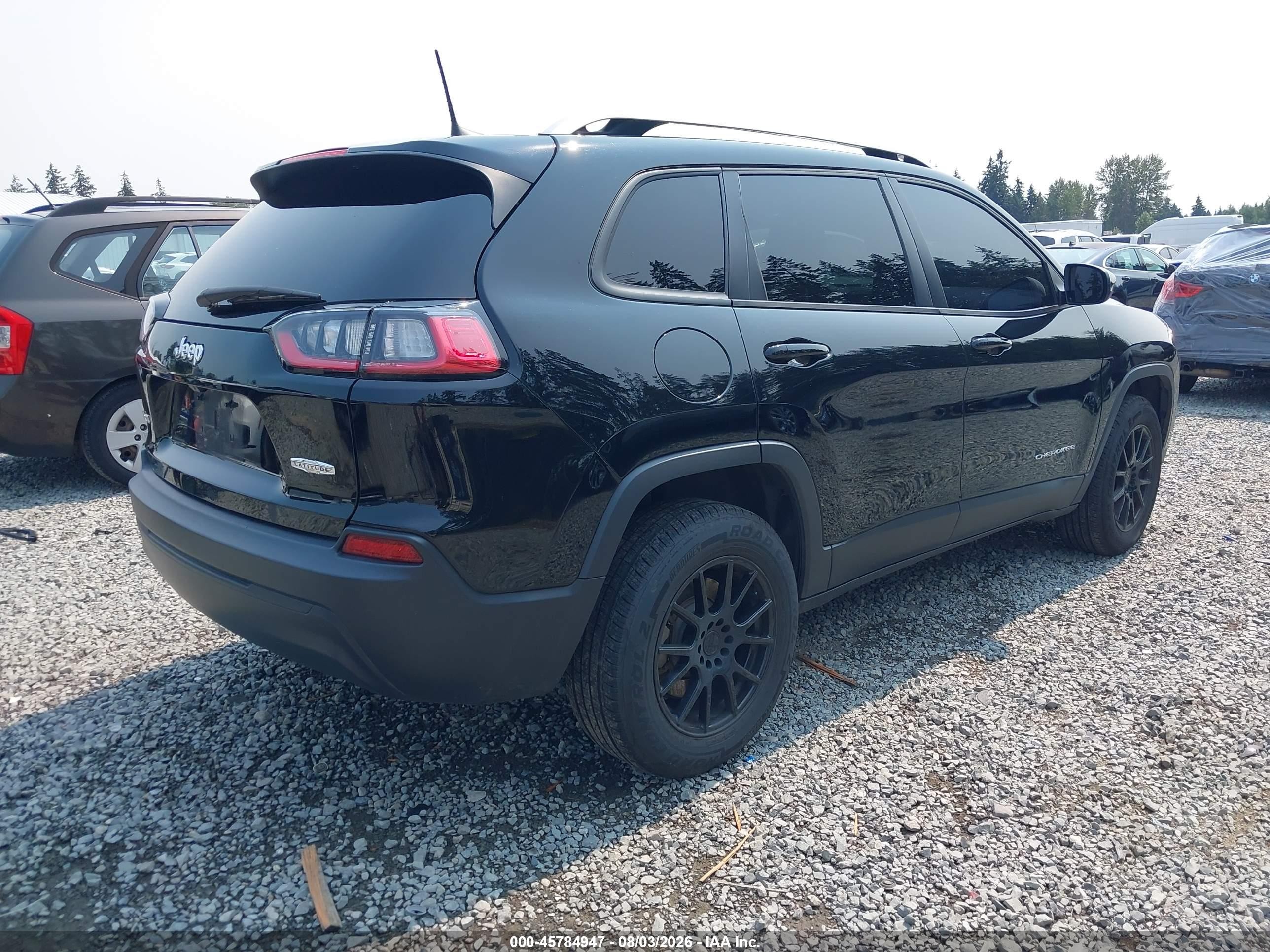 2020 Jeep Cherokee Latitude 4x4 Black vin: 1C4PJMCB3LD550760
