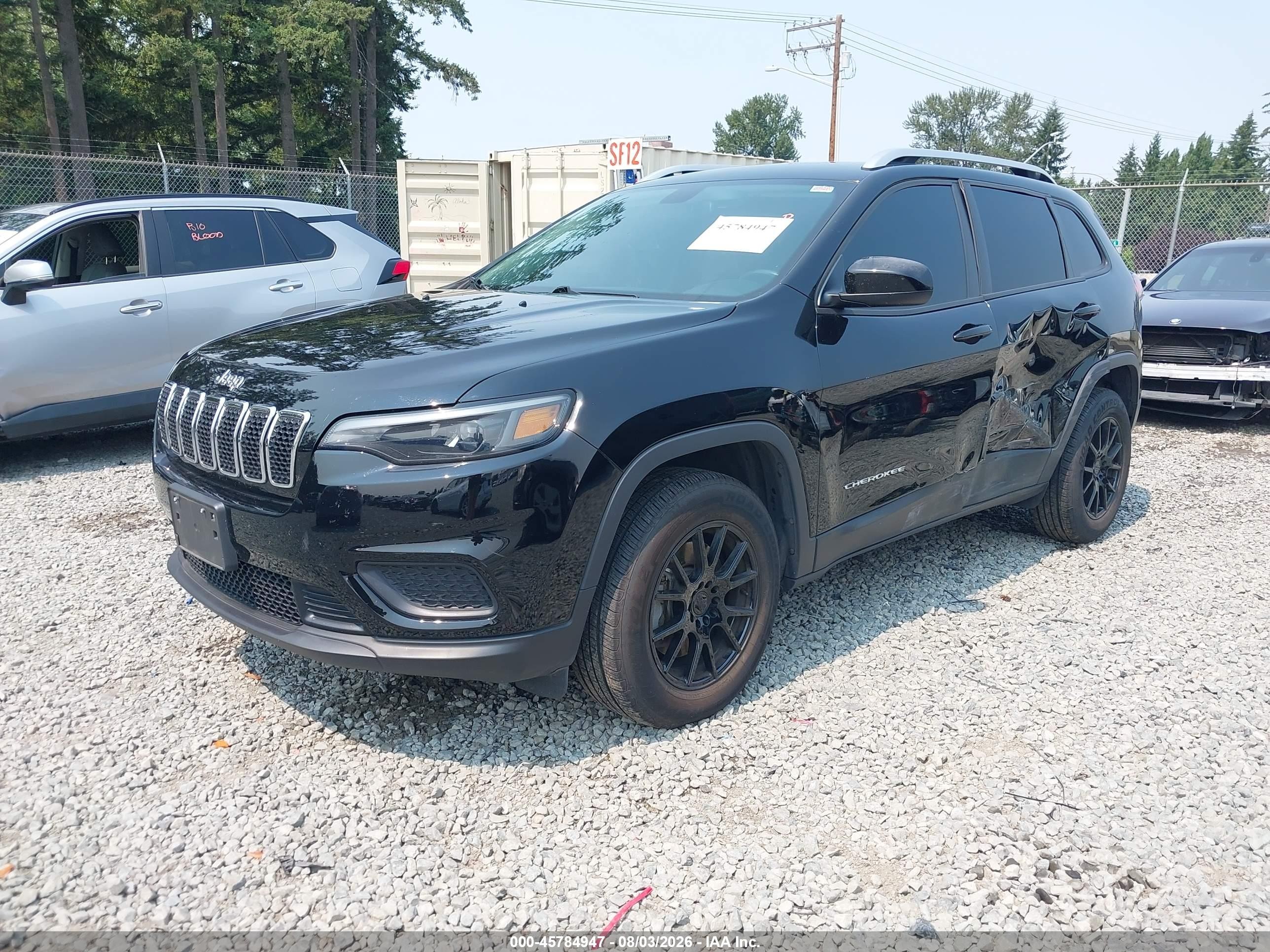 2020 Jeep Cherokee Latitude 4x4 Black vin: 1C4PJMCB3LD550760