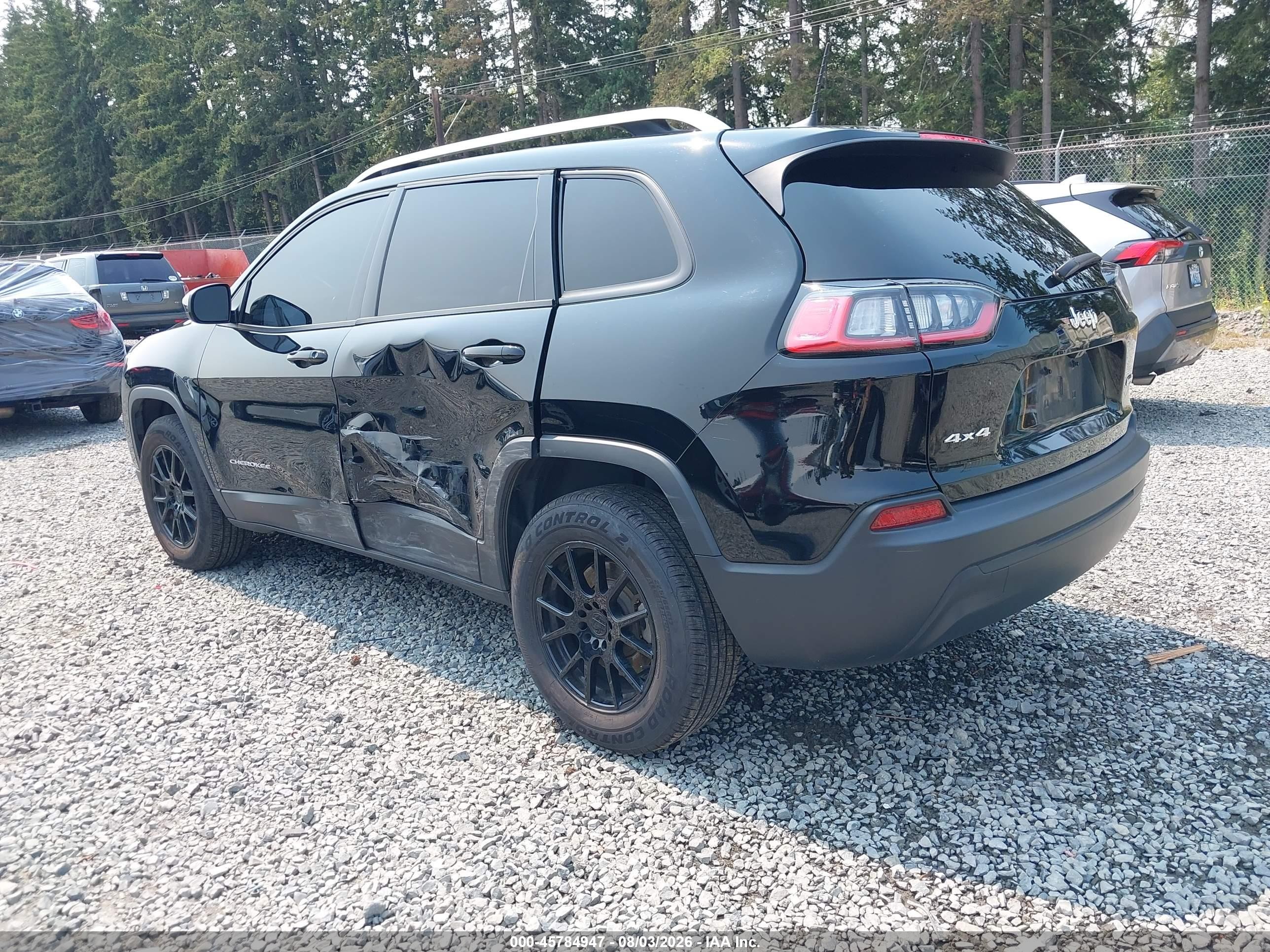 2020 Jeep Cherokee Latitude 4x4 Black vin: 1C4PJMCB3LD550760