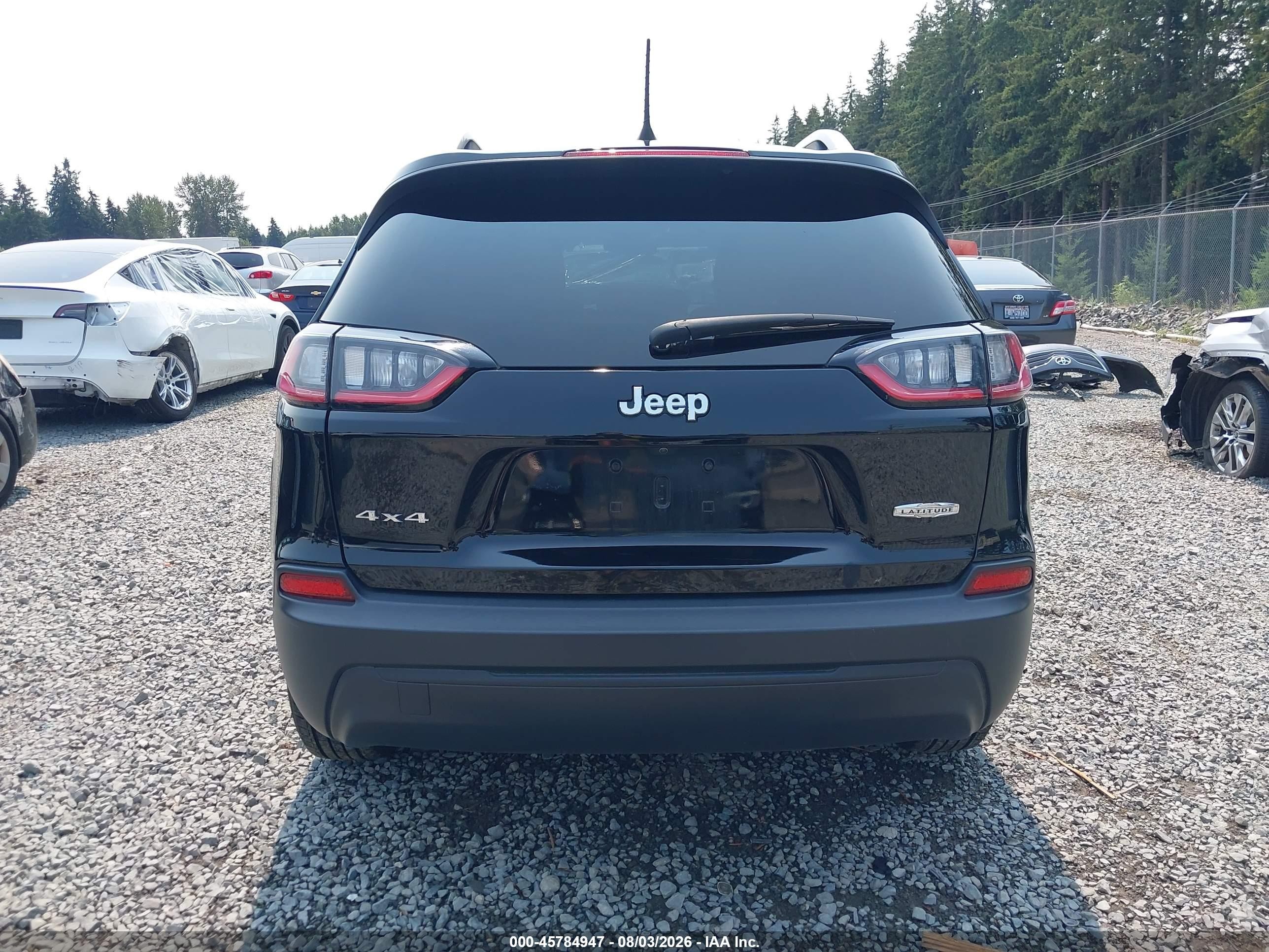 2020 Jeep Cherokee Latitude 4x4 Black vin: 1C4PJMCB3LD550760