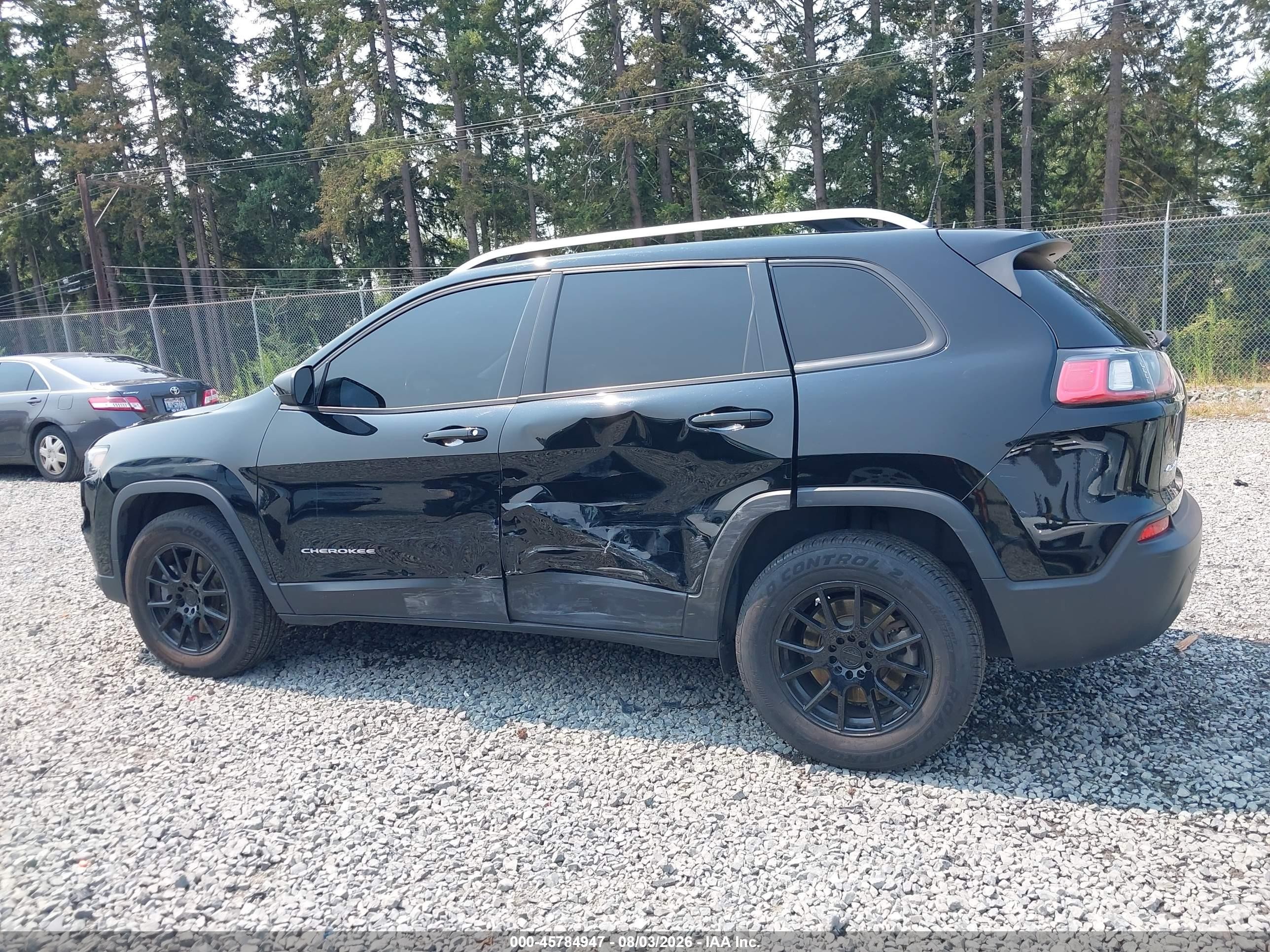 2020 Jeep Cherokee Latitude 4x4 Black vin: 1C4PJMCB3LD550760