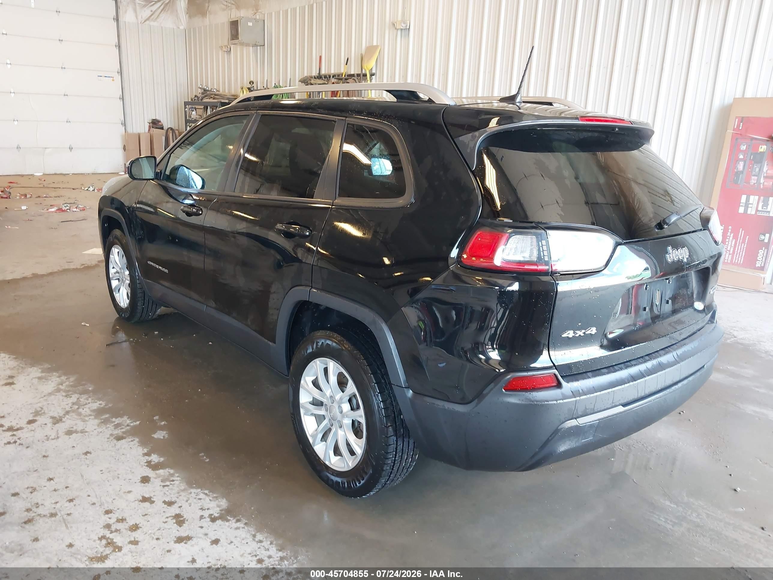 2021 Jeep Cherokee Latitude 4x4 Black vin: 1C4PJMCB3MD114475