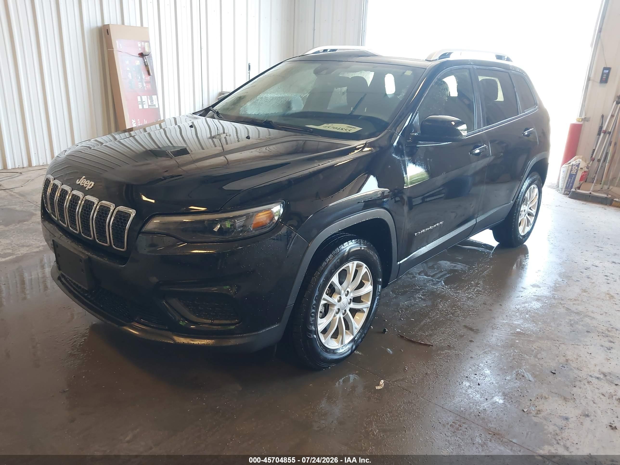 2021 Jeep Cherokee Latitude 4x4 Black vin: 1C4PJMCB3MD114475