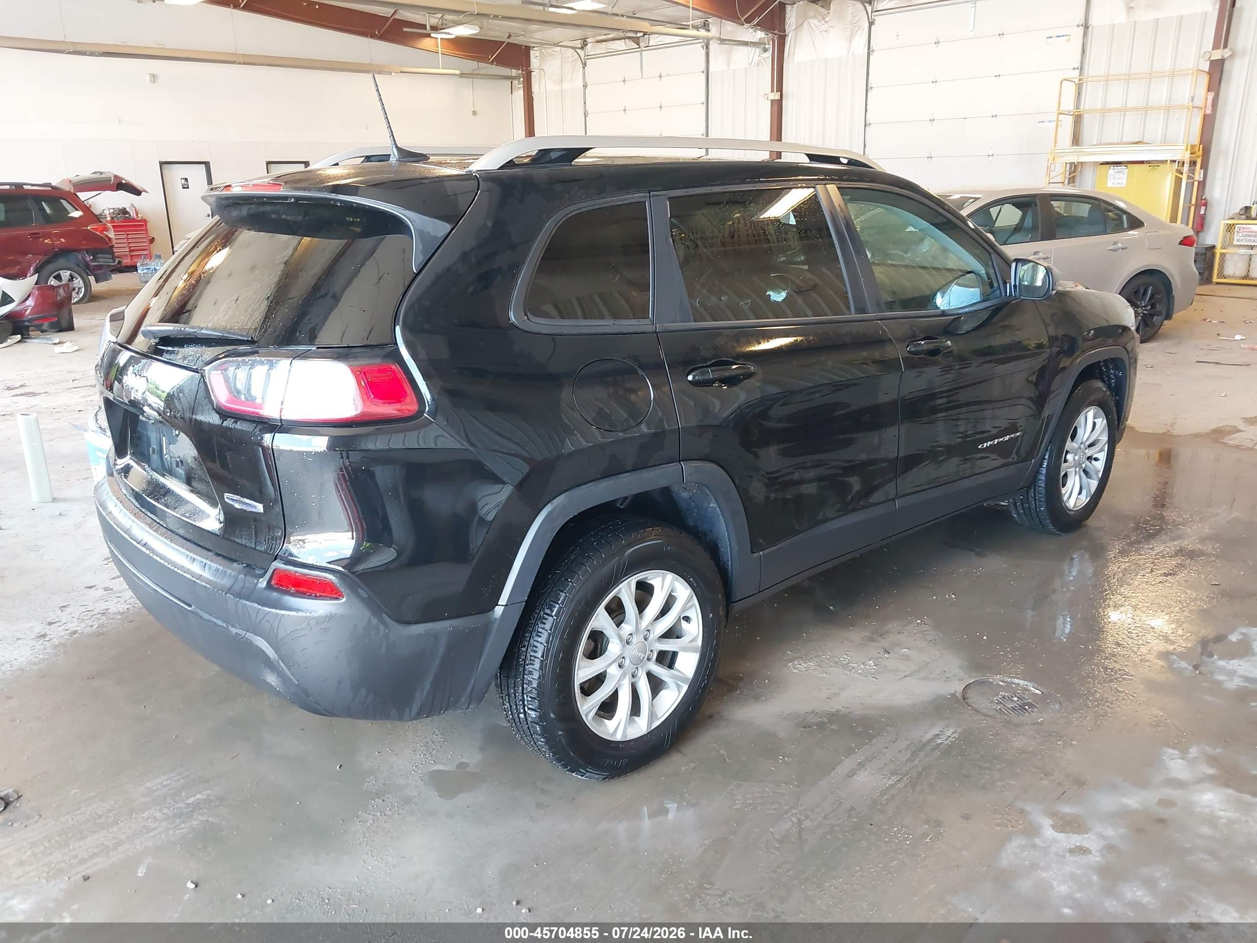 2021 Jeep Cherokee Latitude 4x4 Black vin: 1C4PJMCB3MD114475