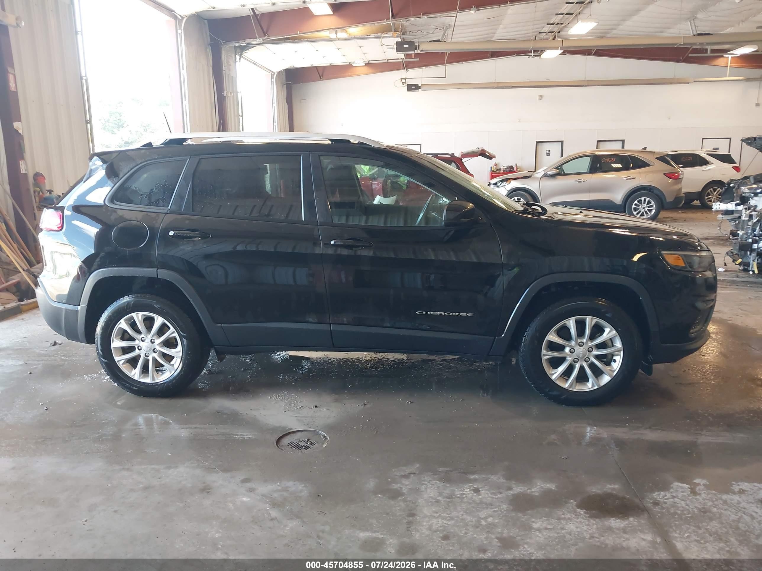 2021 Jeep Cherokee Latitude 4x4 Black vin: 1C4PJMCB3MD114475