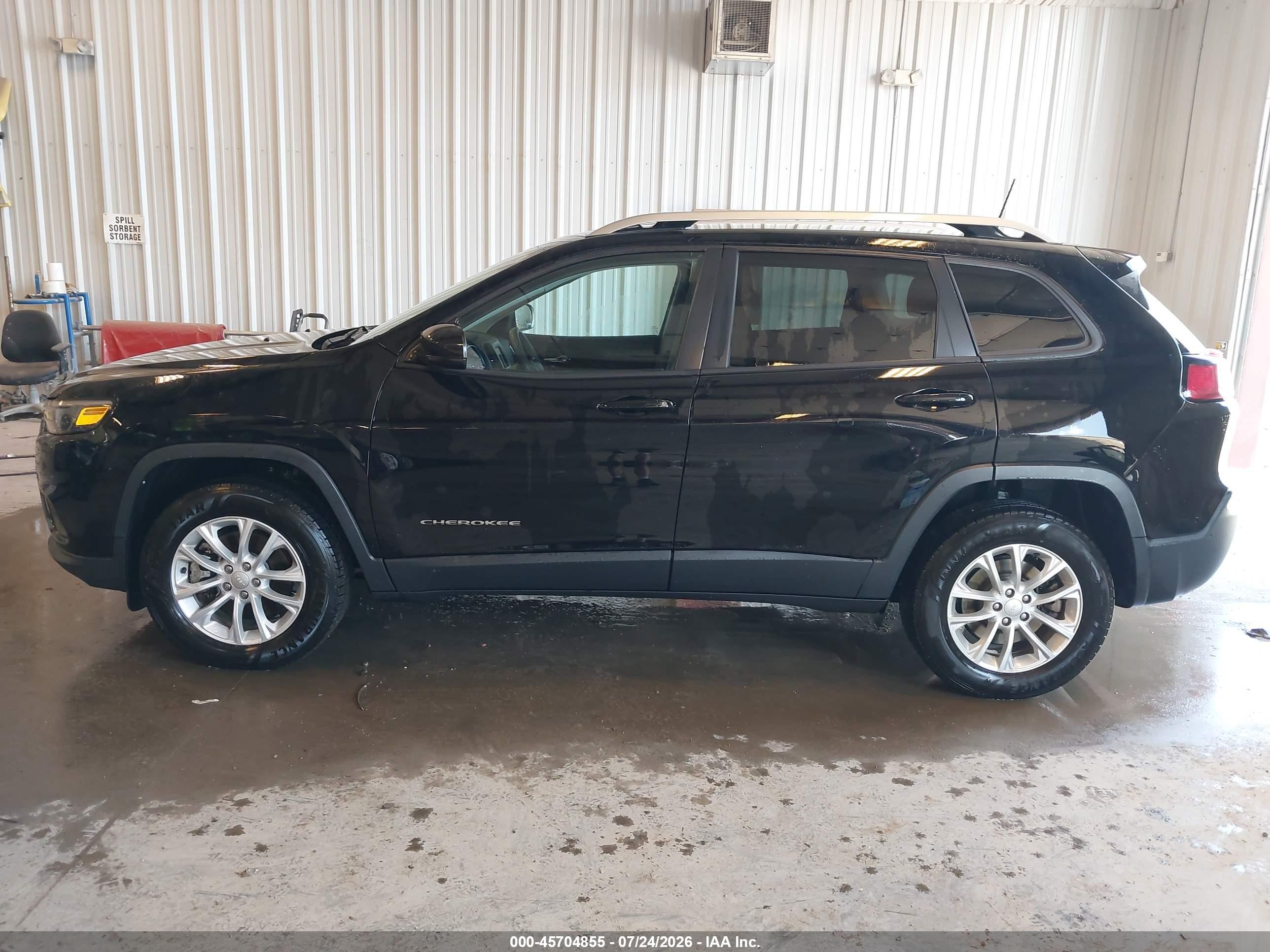 2021 Jeep Cherokee Latitude 4x4 Black vin: 1C4PJMCB3MD114475