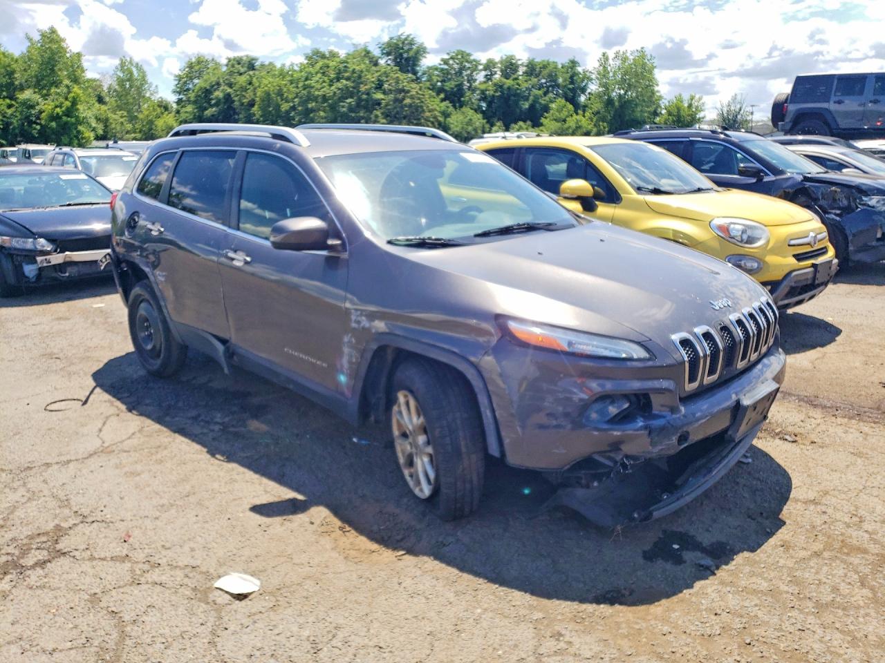 2014 Jeep Cherokee Latitude Charcoal vin: 1C4PJMCB4EW140606