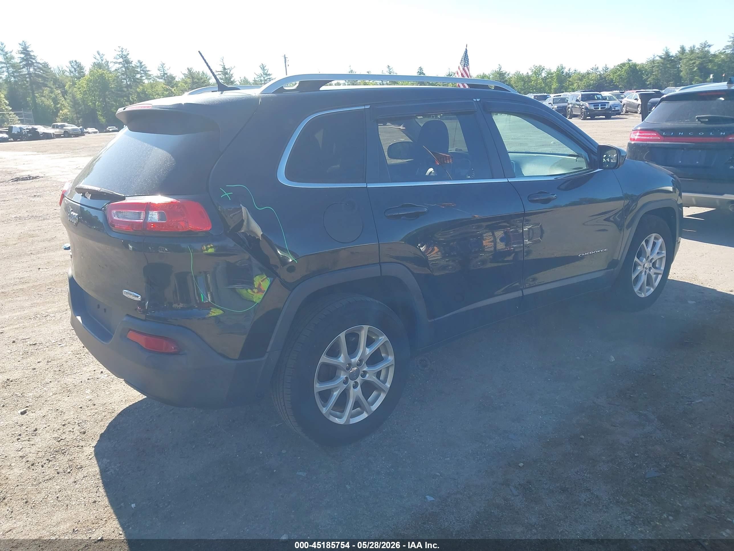 2014 Jeep Cherokee Latitude Black vin: 1C4PJMCB4EW171855
