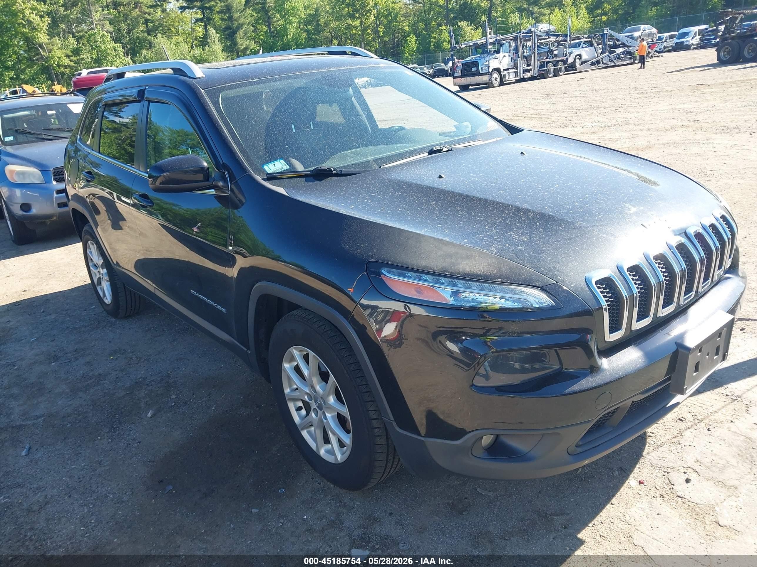 2014 Jeep Cherokee Latitude Black vin: 1C4PJMCB4EW171855