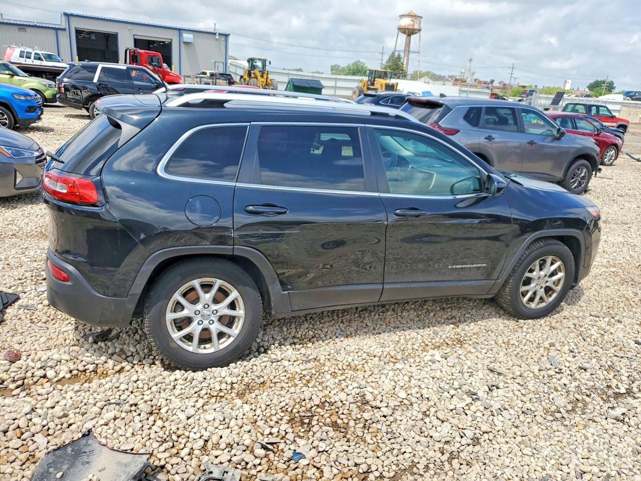 2014 Jeep Cherokee Latitude Черный vin: 1C4PJMCB4EW215787
