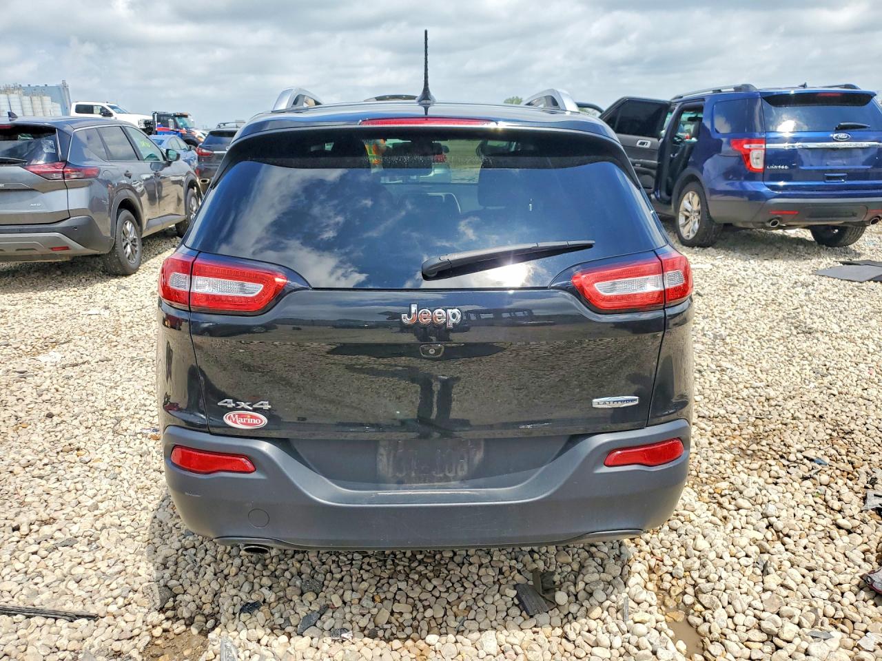 2014 Jeep Cherokee Latitude Черный vin: 1C4PJMCB4EW215787