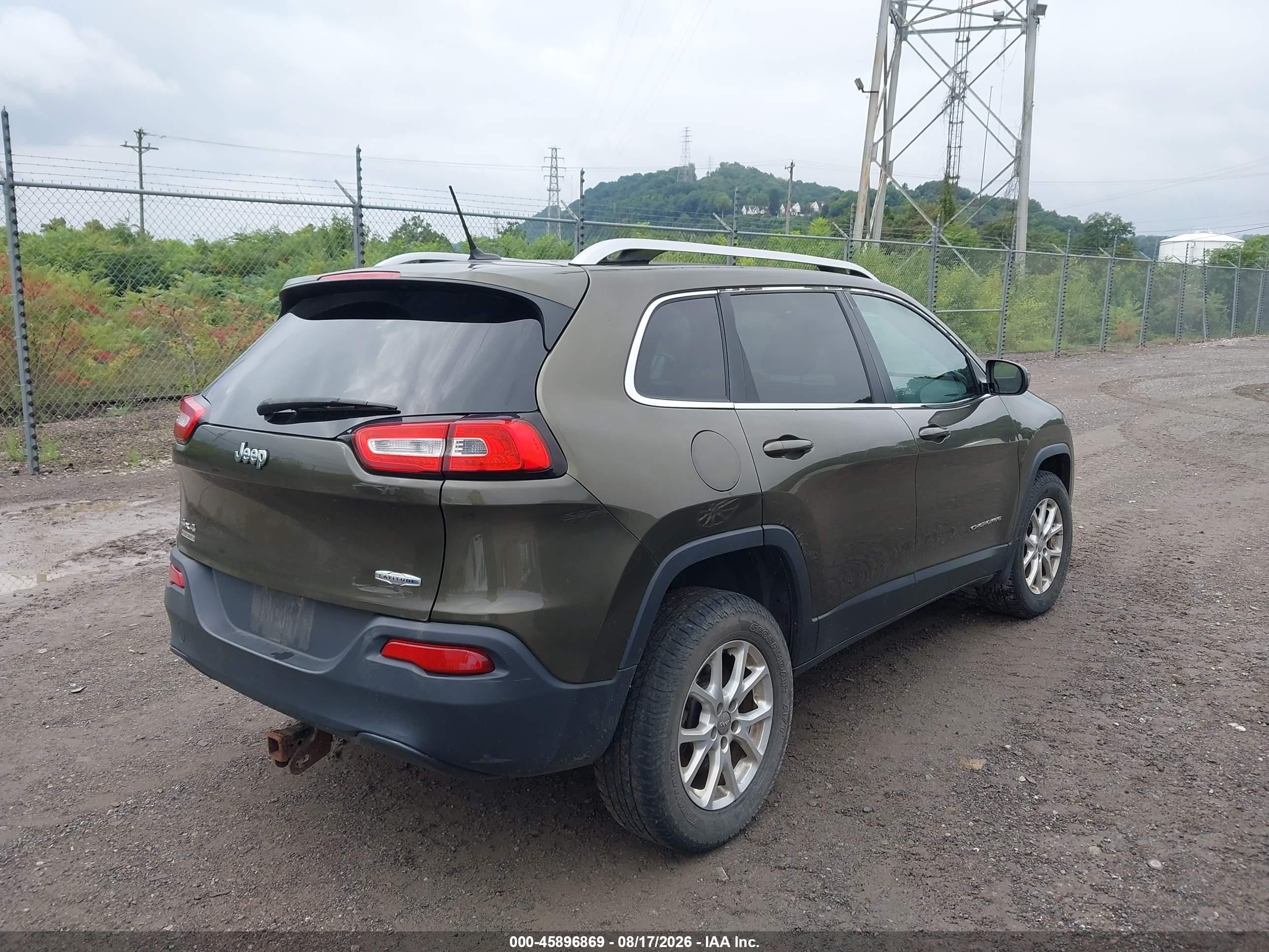 2014 Jeep Cherokee Latitude Green vin: 1C4PJMCB4EW320524