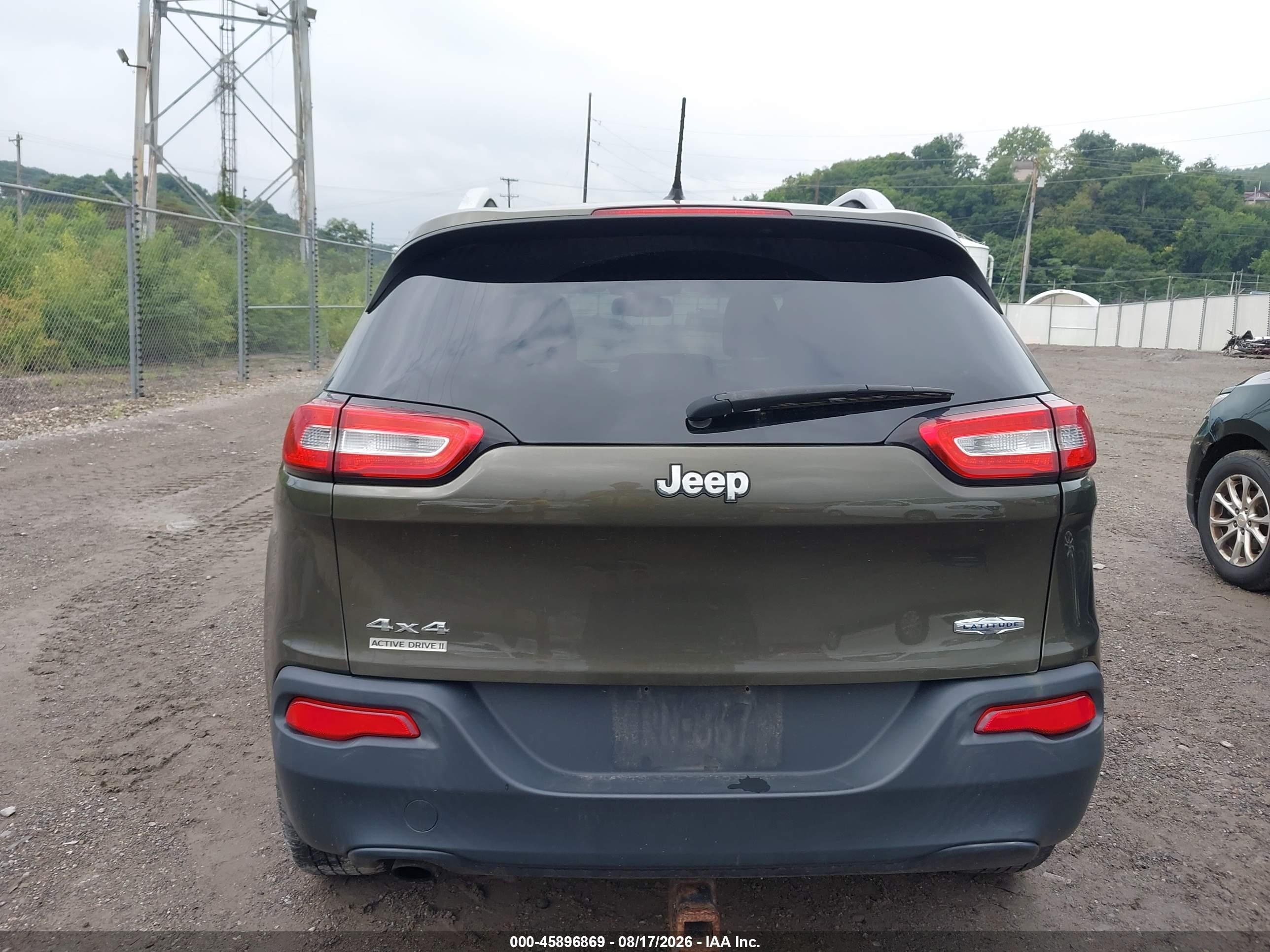 2014 Jeep Cherokee Latitude Green vin: 1C4PJMCB4EW320524