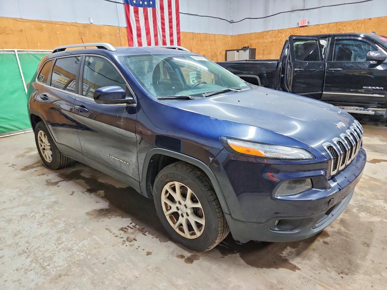2014 Jeep Cherokee Latitude Blue vin: 1C4PJMCB4EW321415