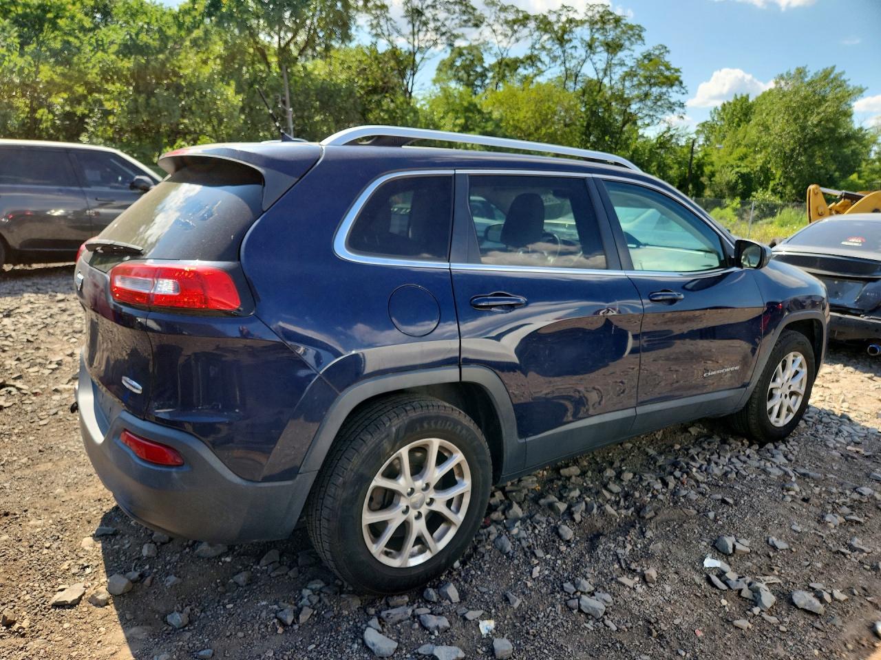 2015 Jeep Cherokee Latitude Синий vin: 1C4PJMCB4FW534026