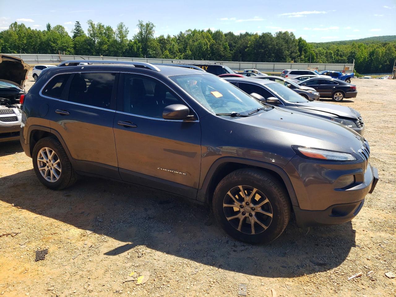 2015 Jeep Cherokee Latitude Gray vin: 1C4PJMCB4FW651914