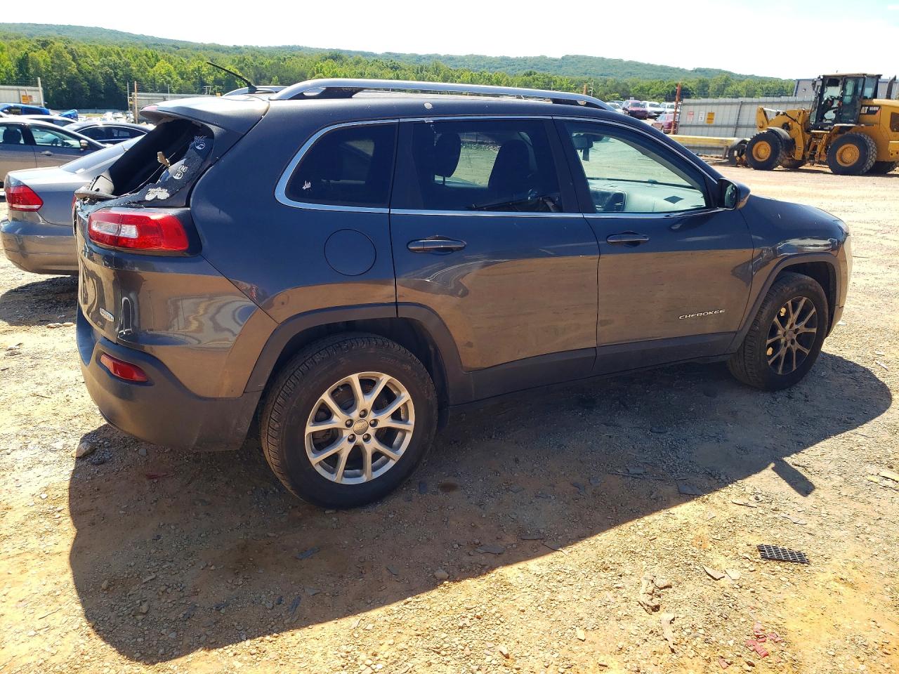 2015 Jeep Cherokee Latitude Gray vin: 1C4PJMCB4FW651914