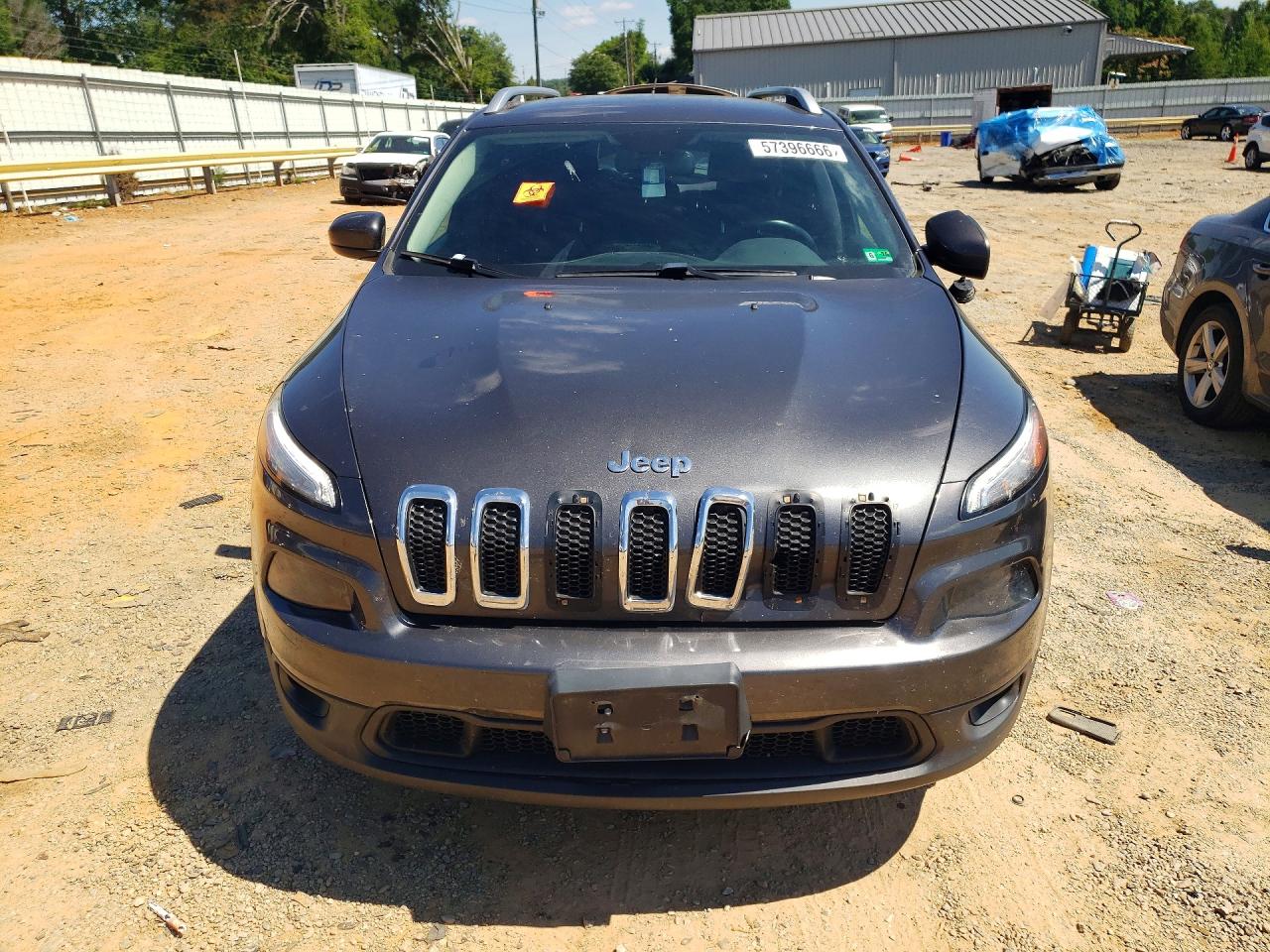 2015 Jeep Cherokee Latitude Gray vin: 1C4PJMCB4FW651914
