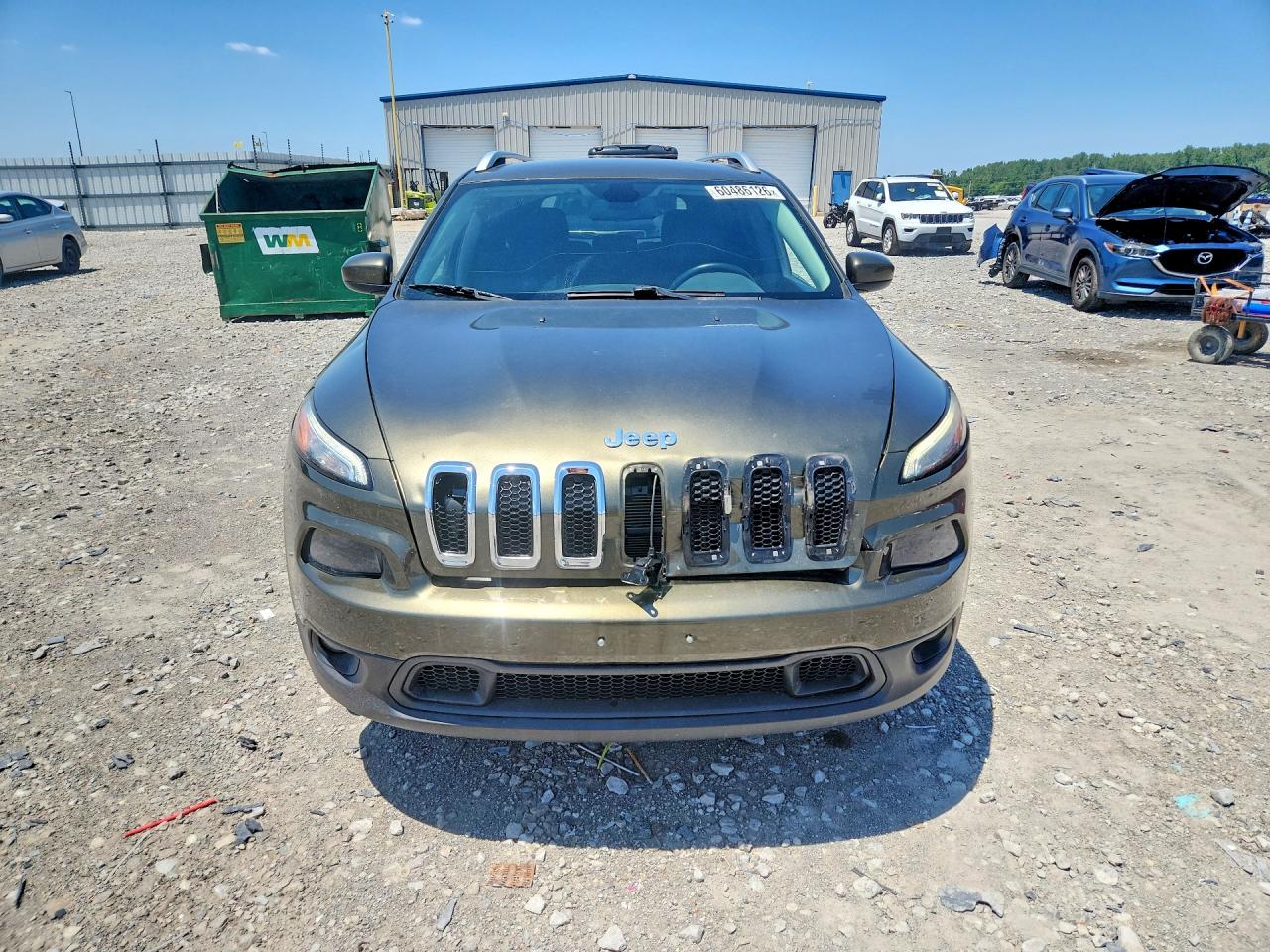 2015 Jeep Cherokee Latitude Green vin: 1C4PJMCB4FW784687