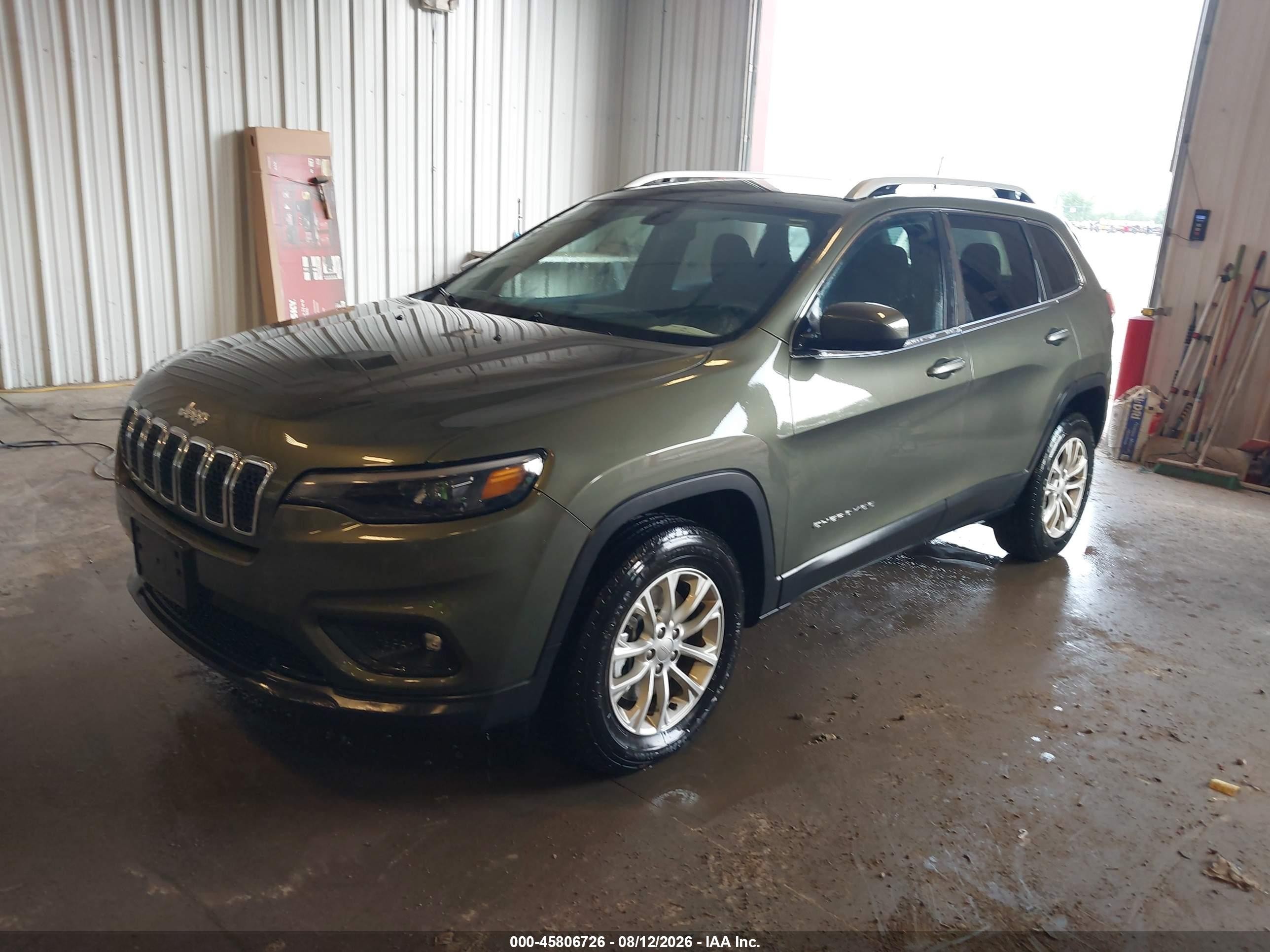 2019 Jeep Cherokee Latitude 4x4 Green vin: 1C4PJMCB4KD449449